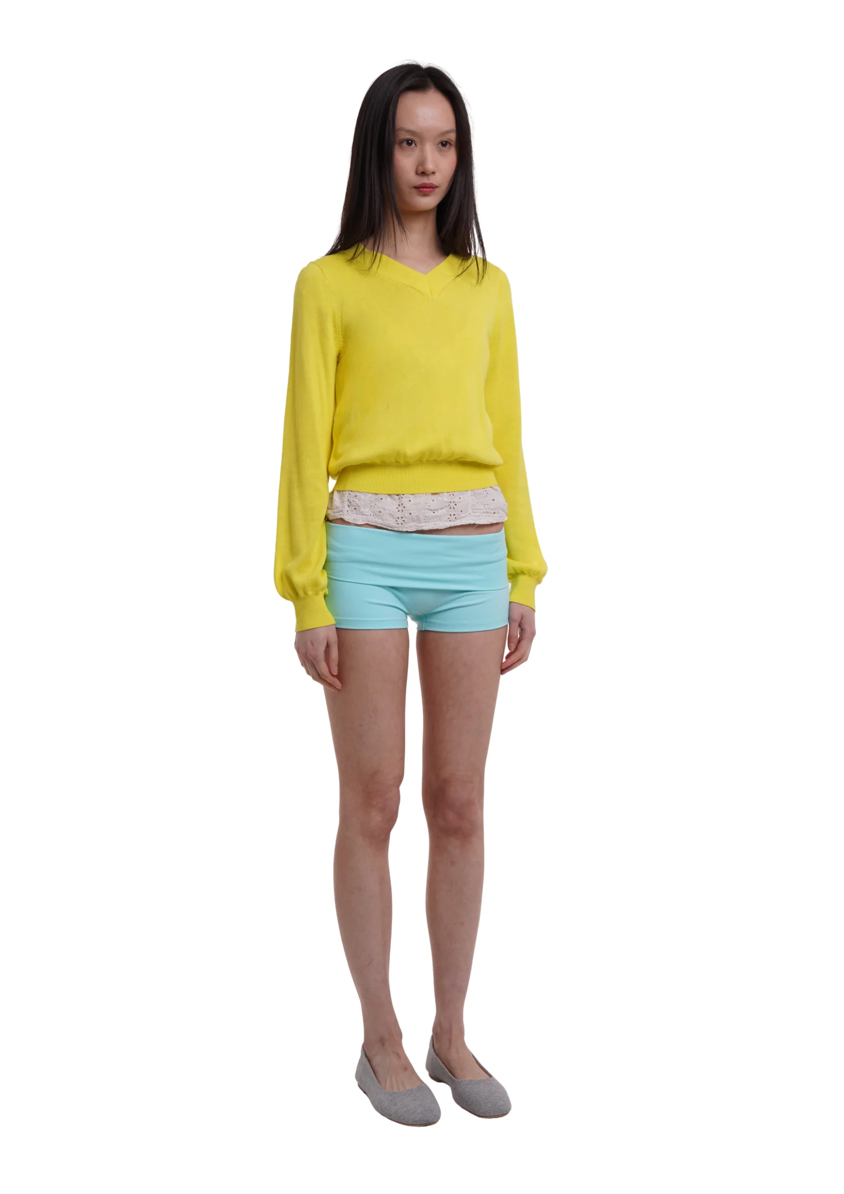 PULL OVER CROP IN YELLOW - Image 3