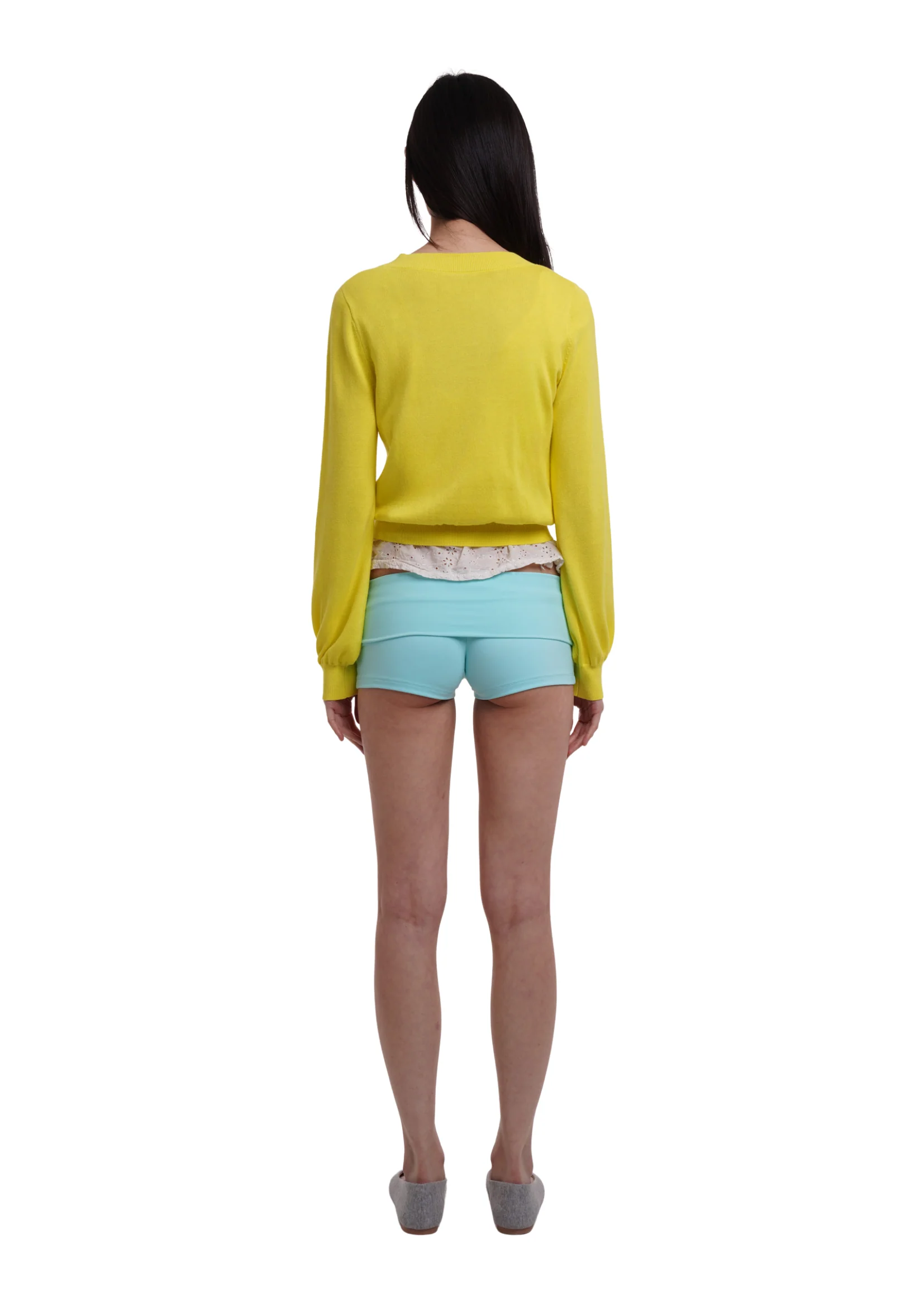 PULL OVER CROP IN YELLOW - Image 4