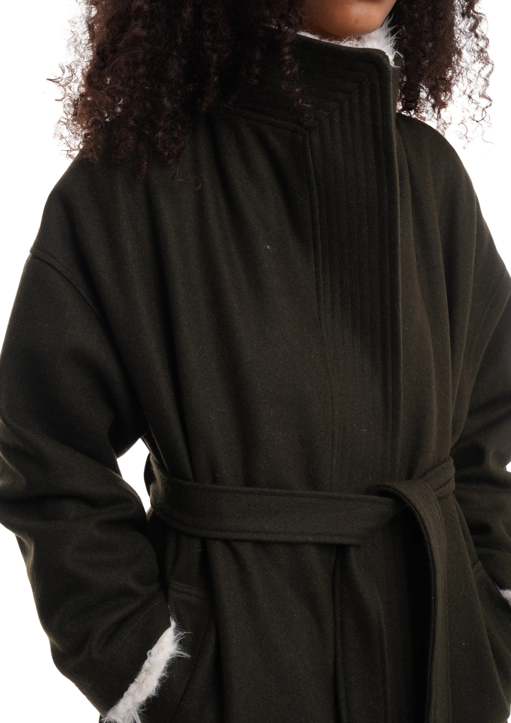 ROSIE COAT IN KHAKI - Image 10