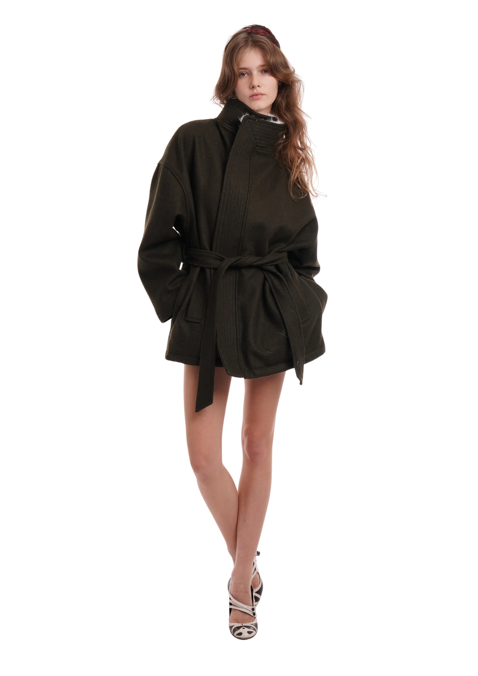 ROSIE COAT IN KHAKI - Image 3