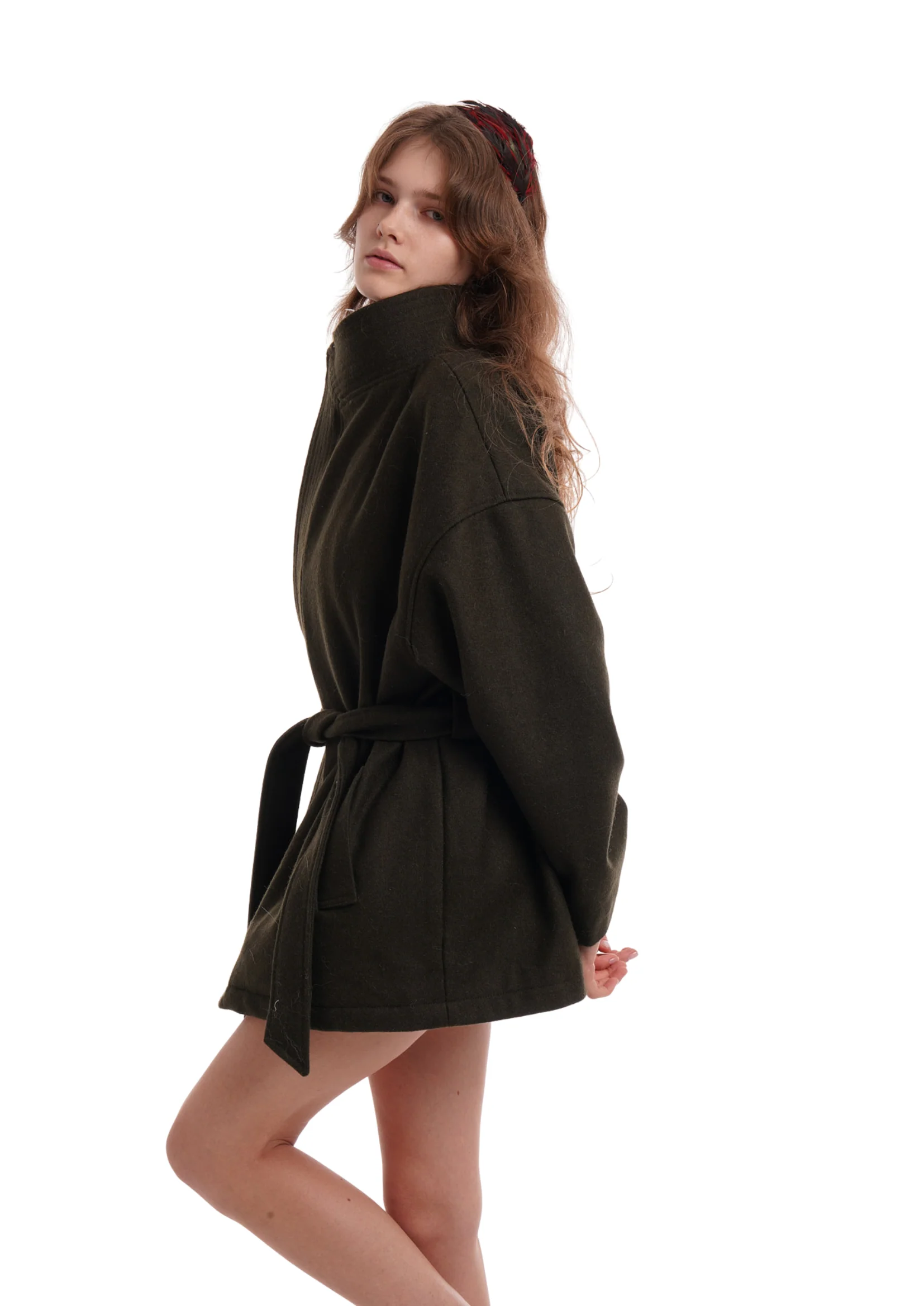 ROSIE COAT IN KHAKI - Image 8