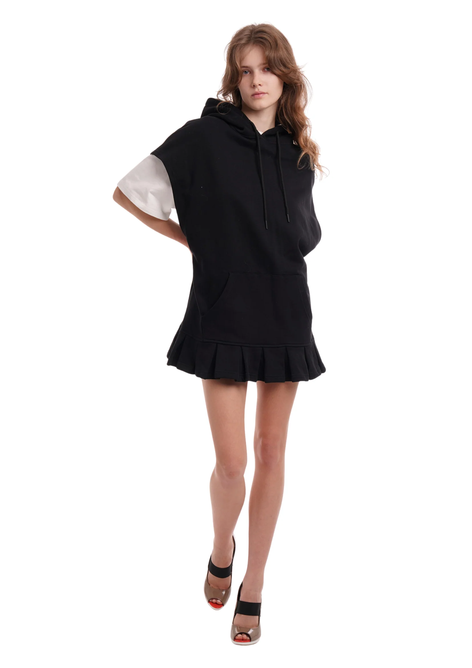 SLEEVELESS HOODIE DRESS - Image 3