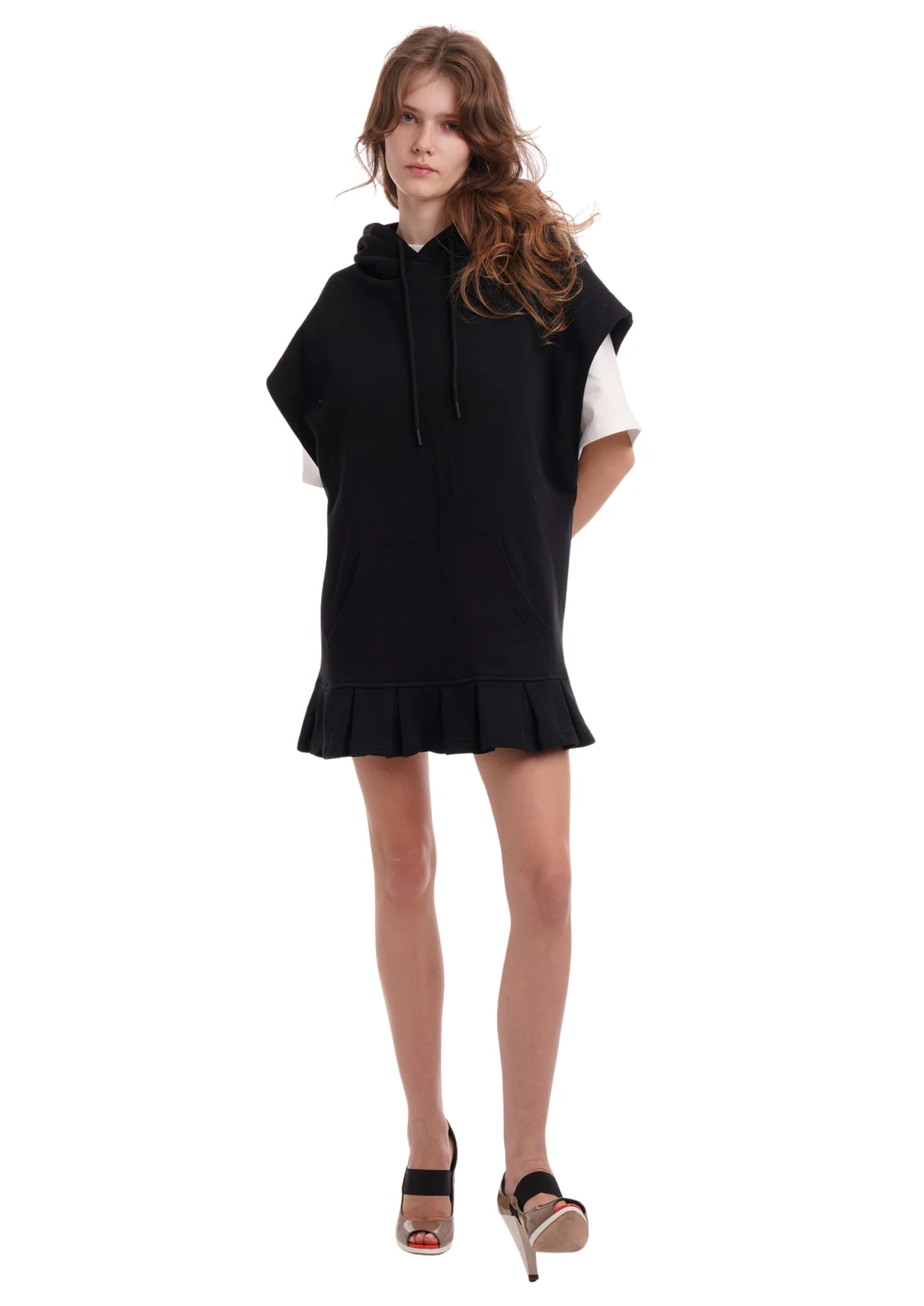 SLEEVELESS HOODIE DRESS - Image 7