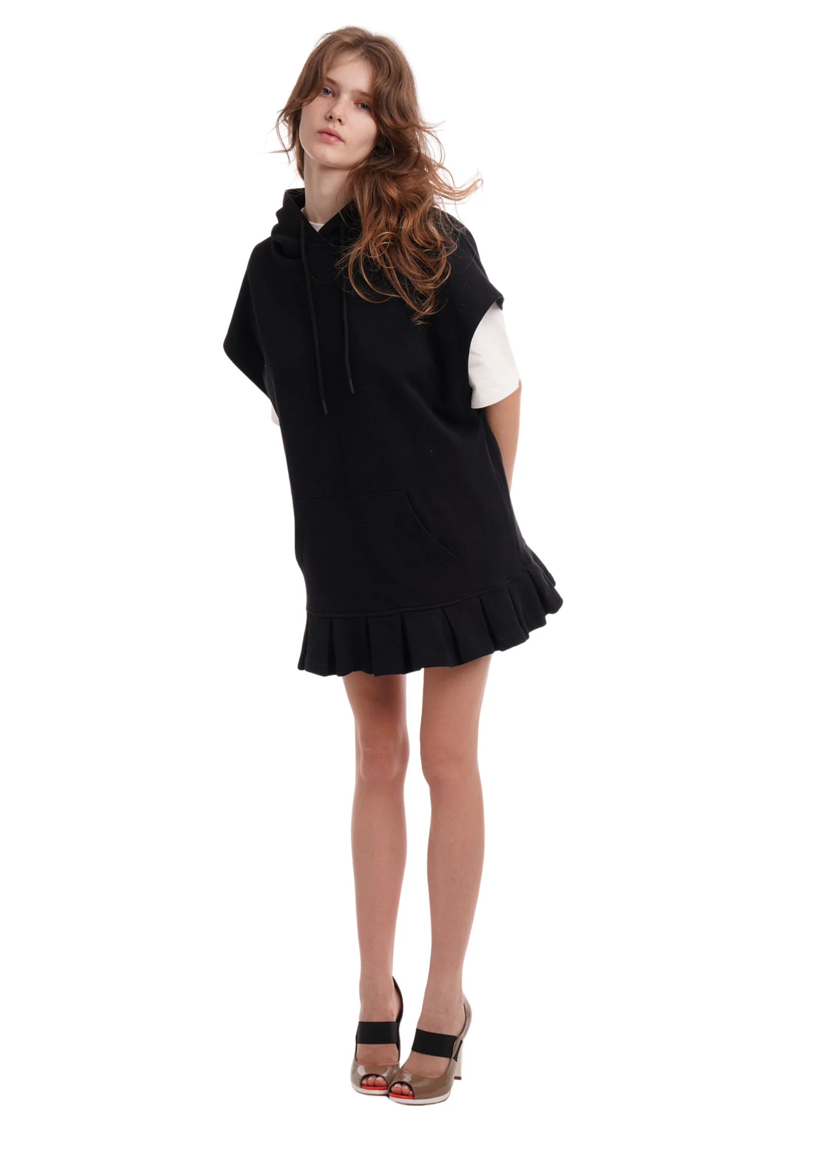 SLEEVELESS HOODIE DRESS - Image 8