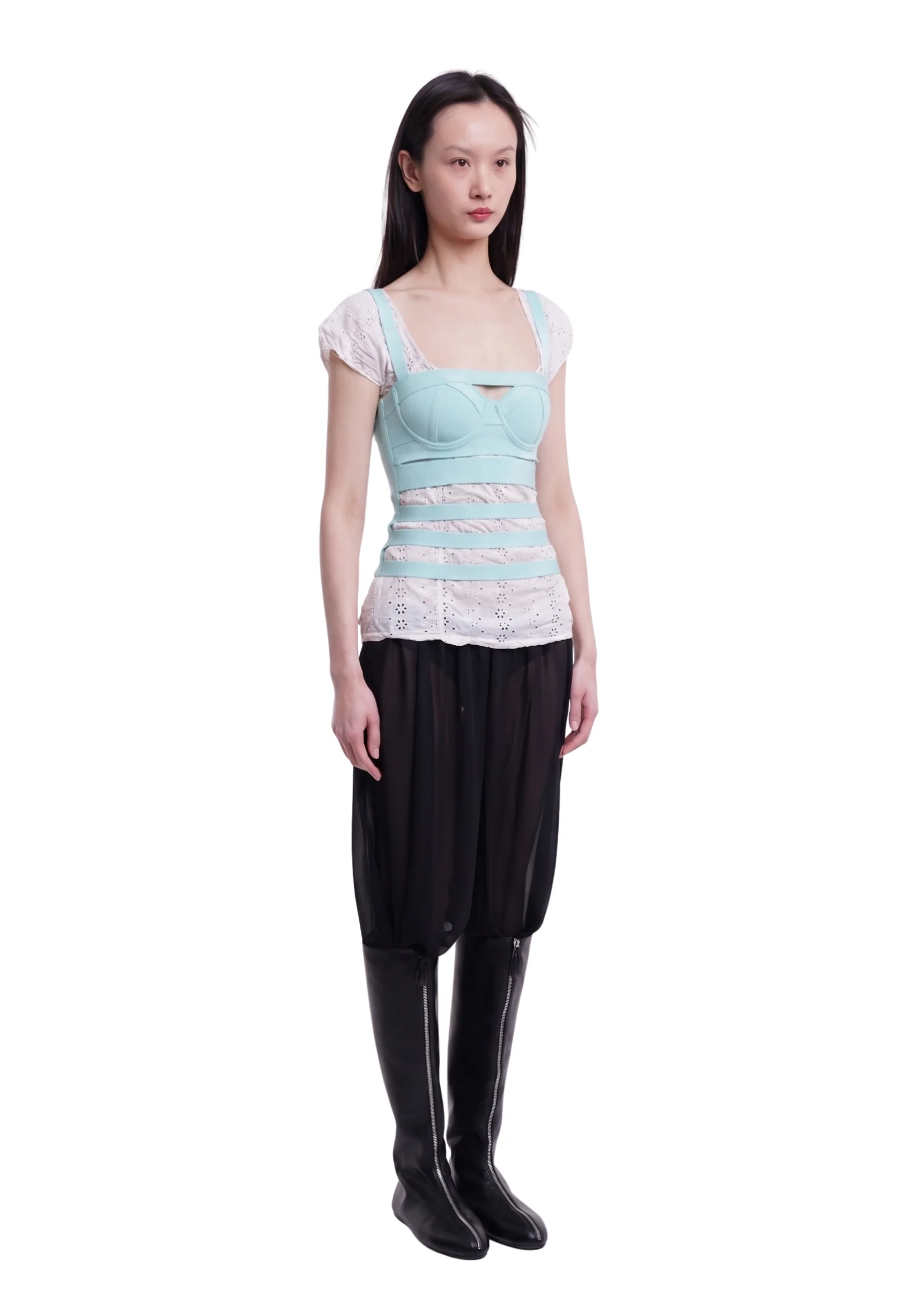 SNEAK BANDAGE TOP IN ICE - Image 2
