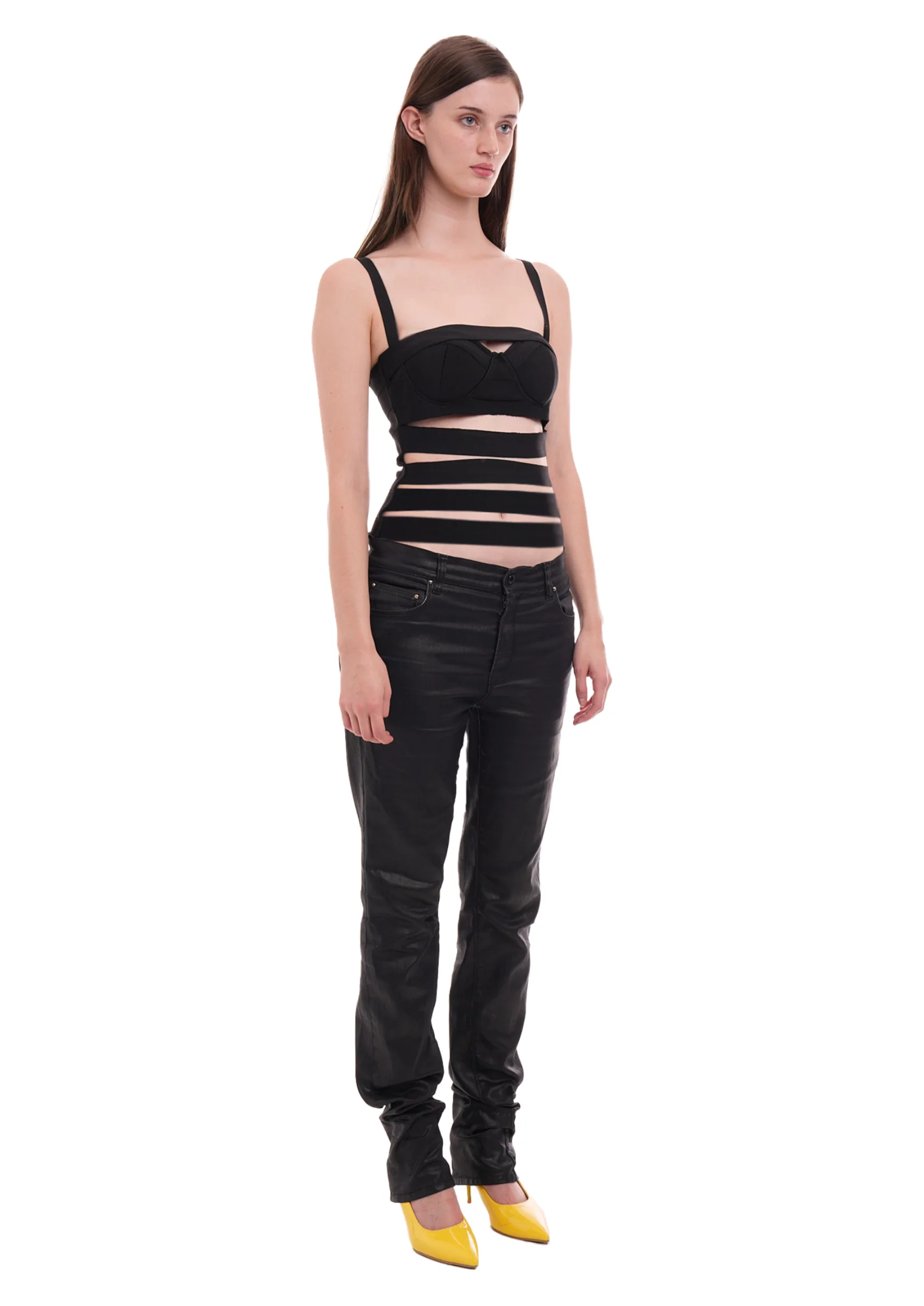 SNEAK BANDAGE TOP IN BLACK - Image 4