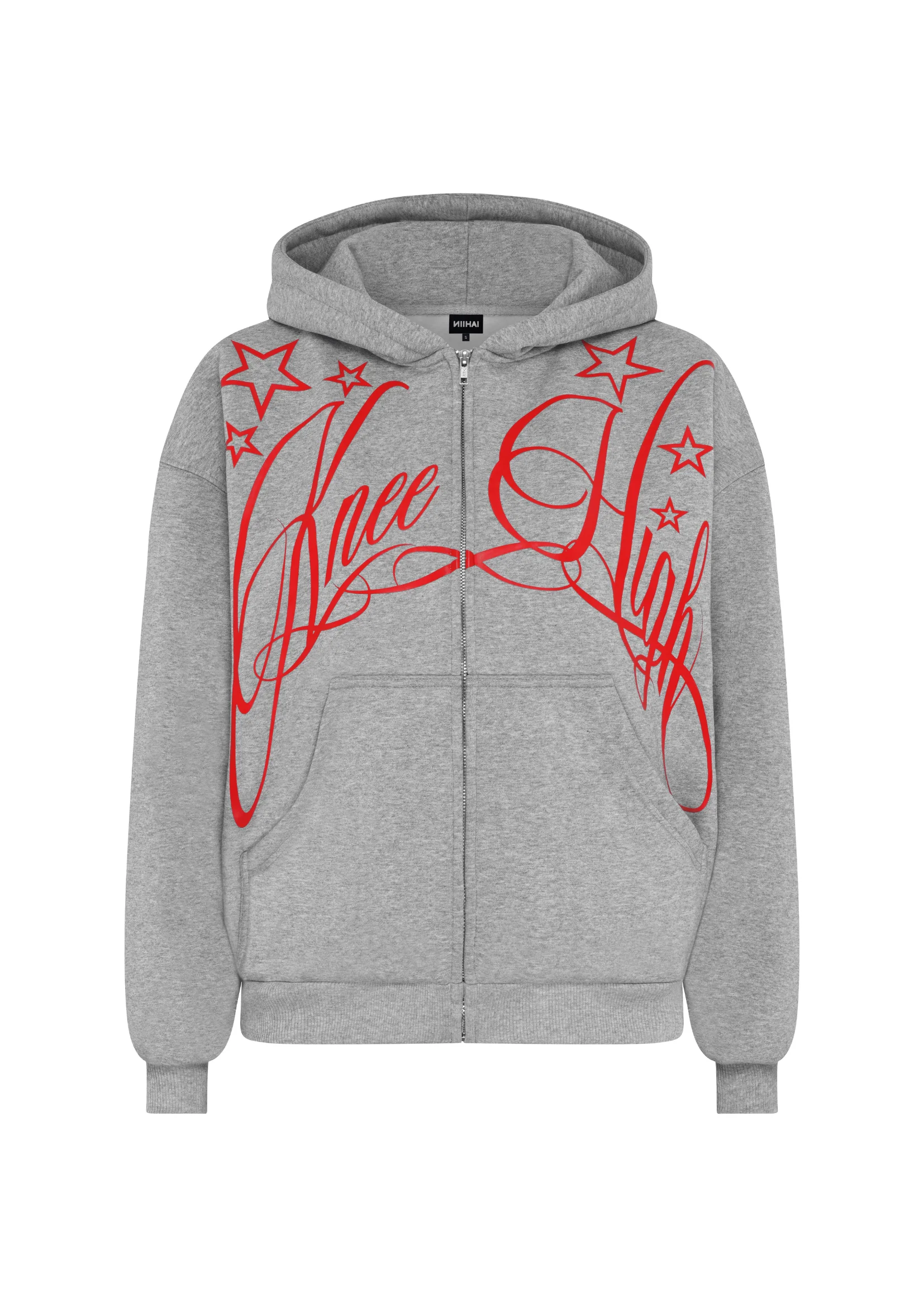 STARDOM HOODIE IN GREY MARL - Image 4