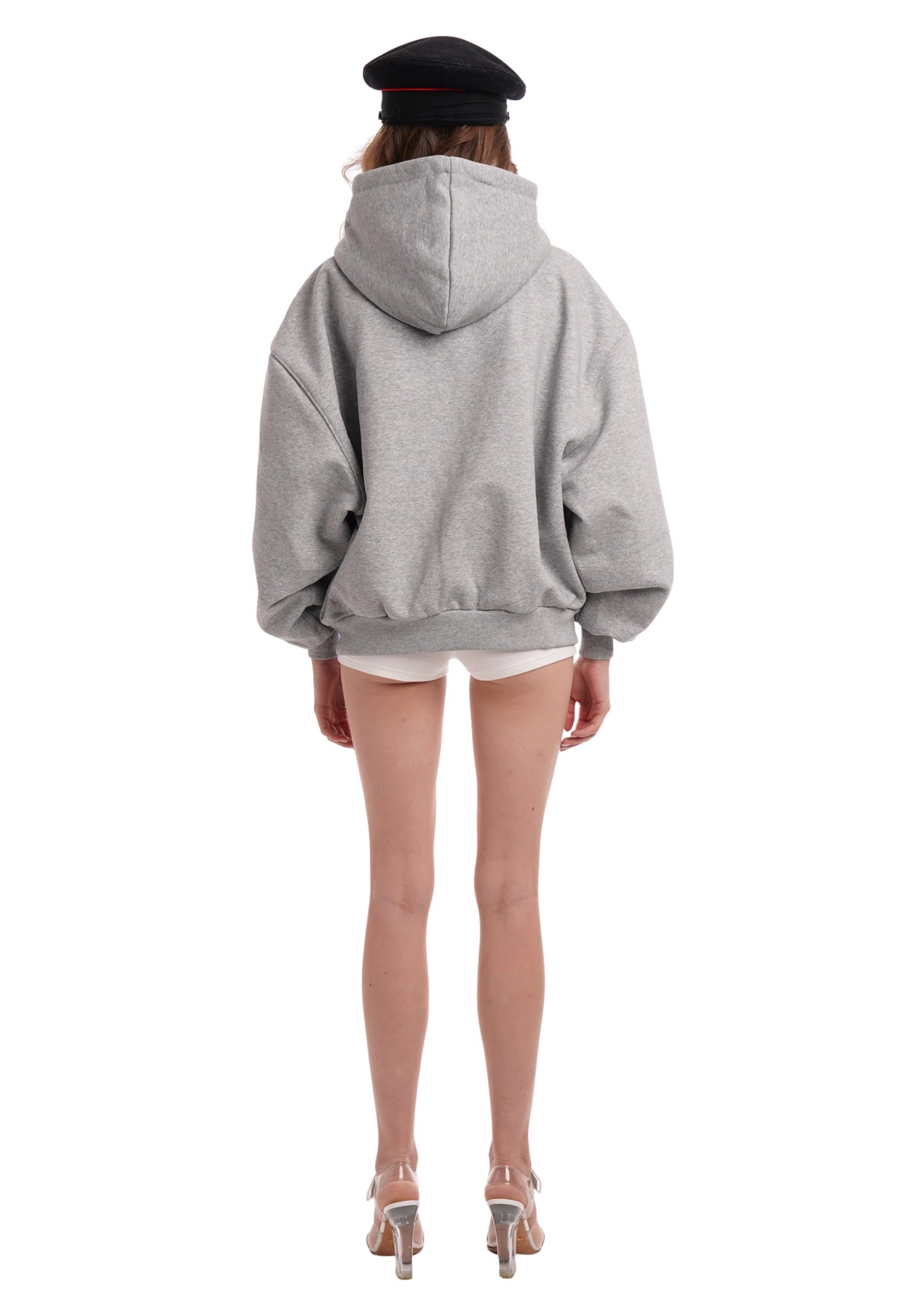 STARDOM HOODIE IN GREY MARL - Image 6