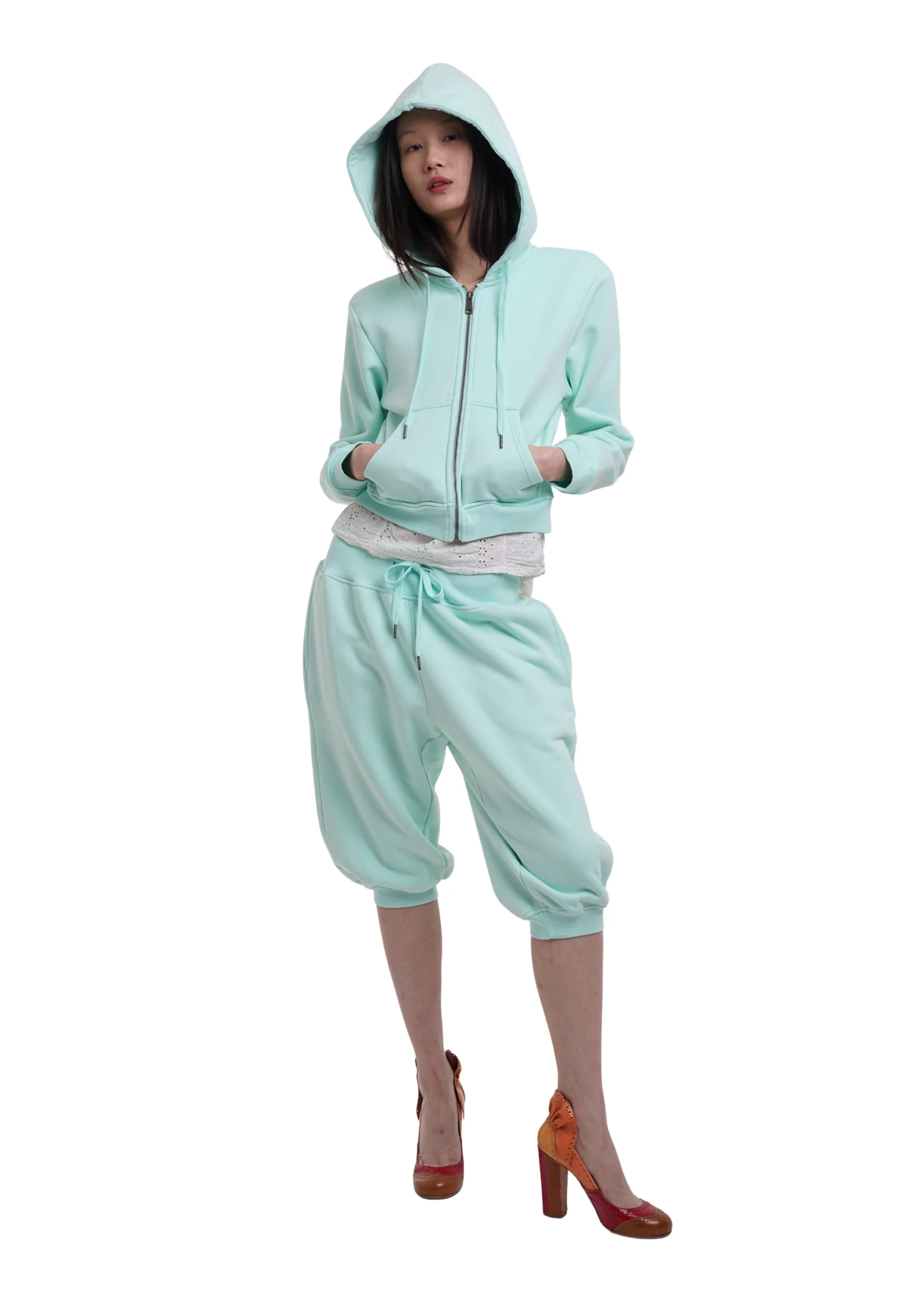 SWEATS SET CAPRIS IN ICE - Image 5
