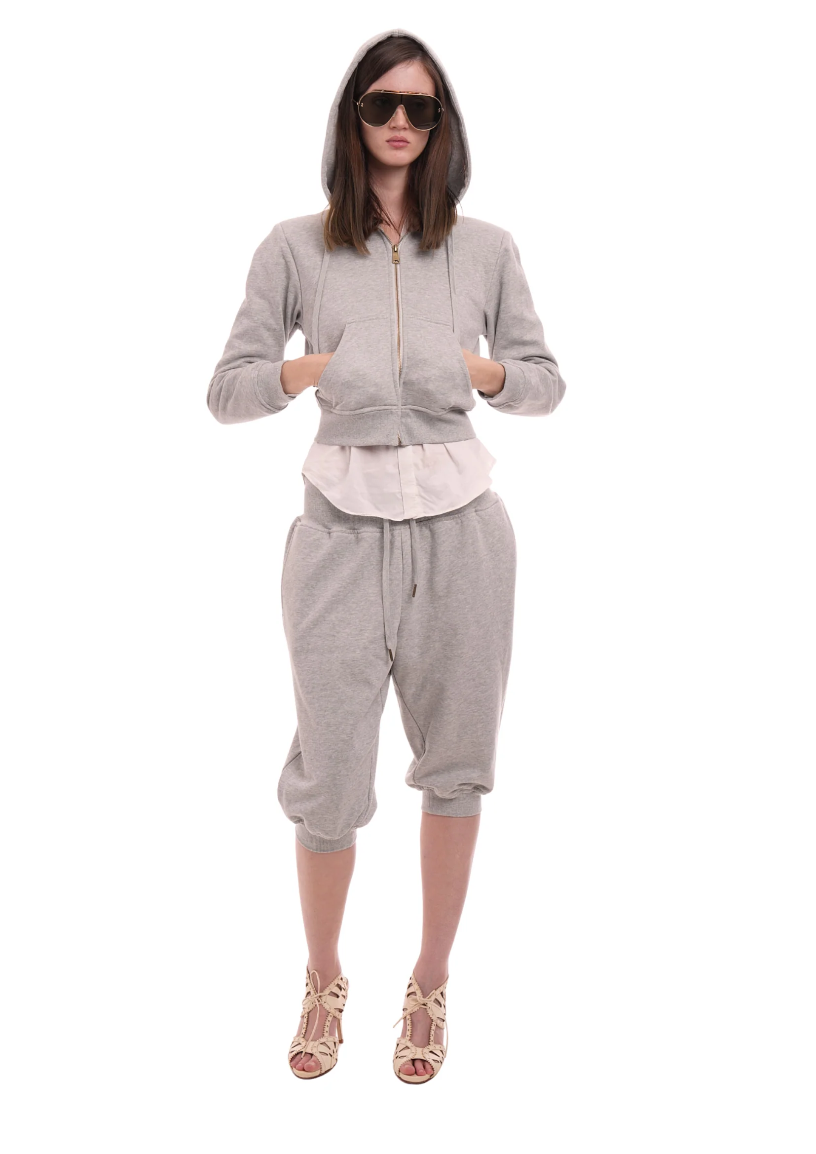 SWEATS SET CAPRIS IN GREY MARL - Image 10