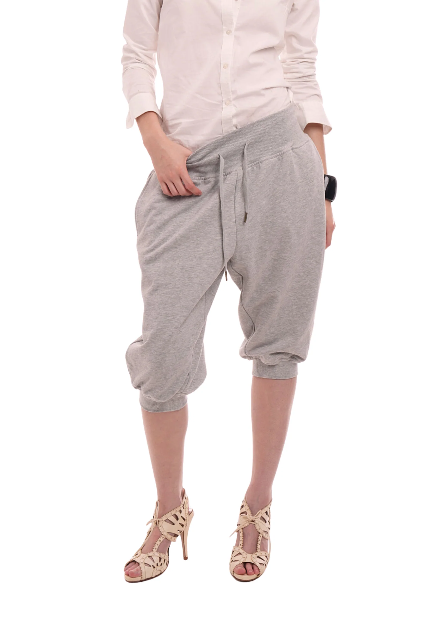 SWEATS SET CAPRIS IN GREY MARL - Image 7
