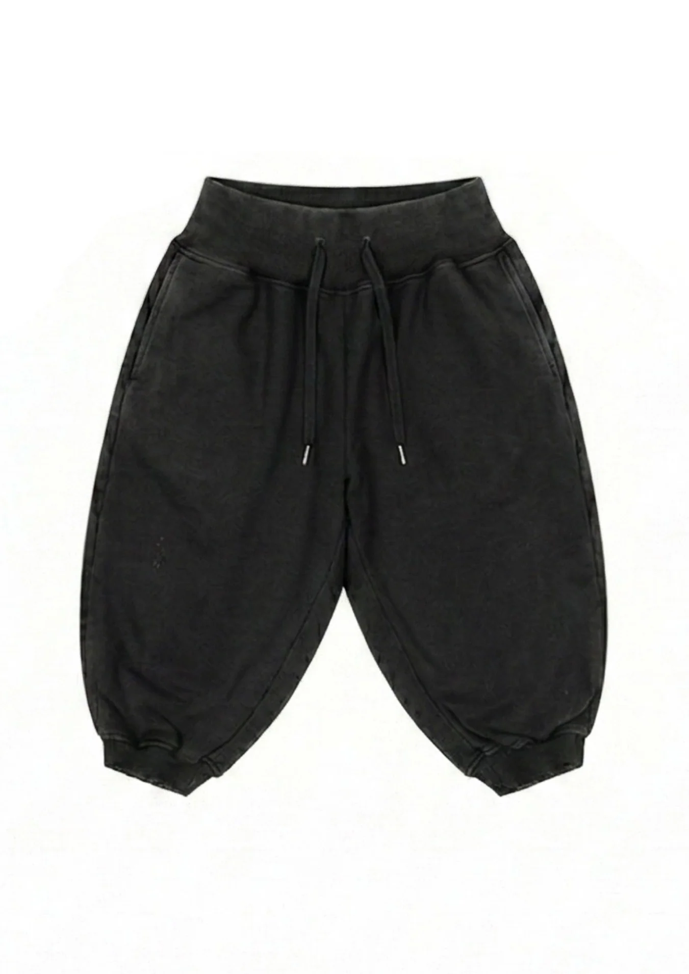 SWEATS SET CAPRIS IN WORN BLACK - Image 5