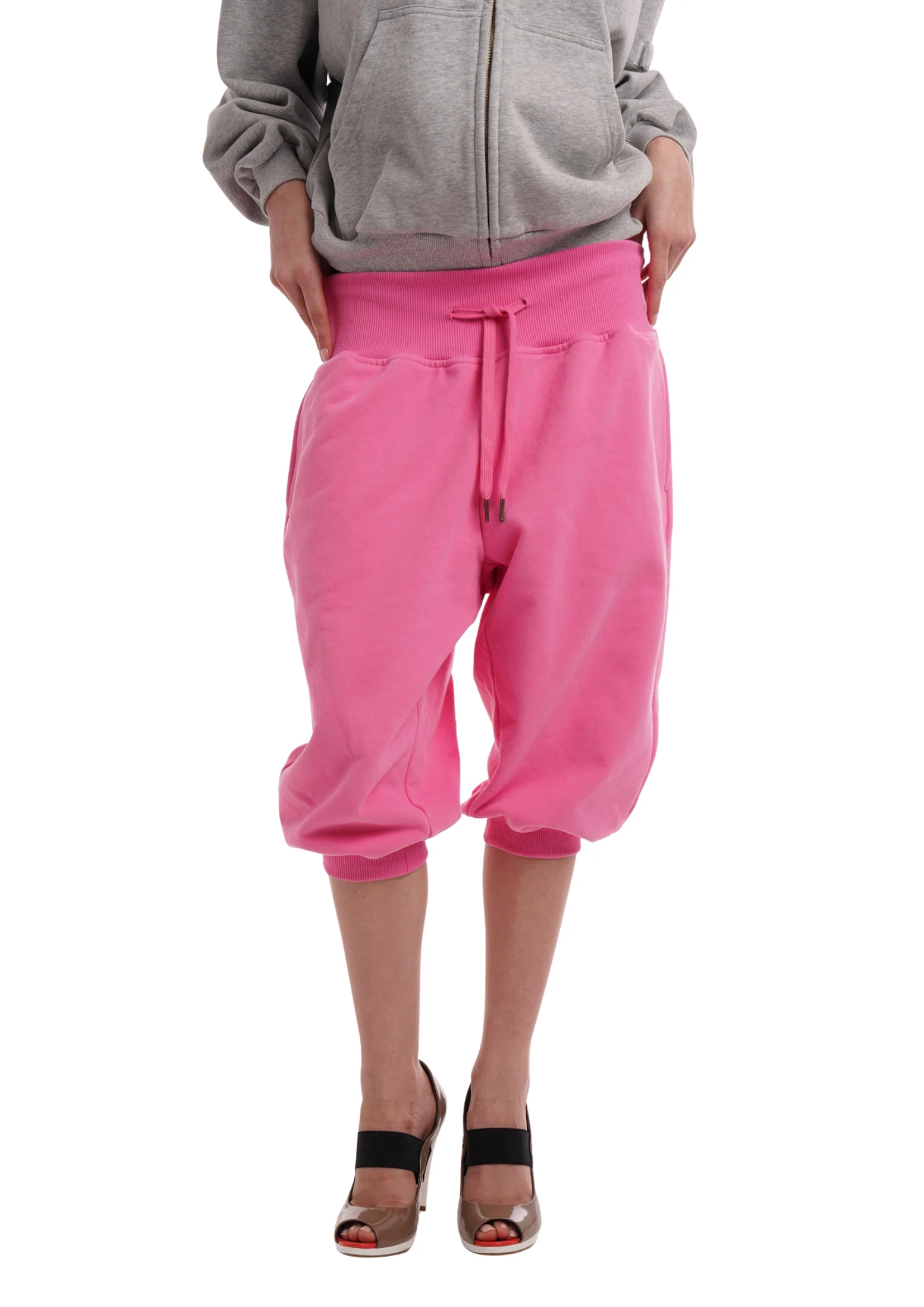 SWEATS SET CAPRIS IN WORN ROSIE PINK - Image 5