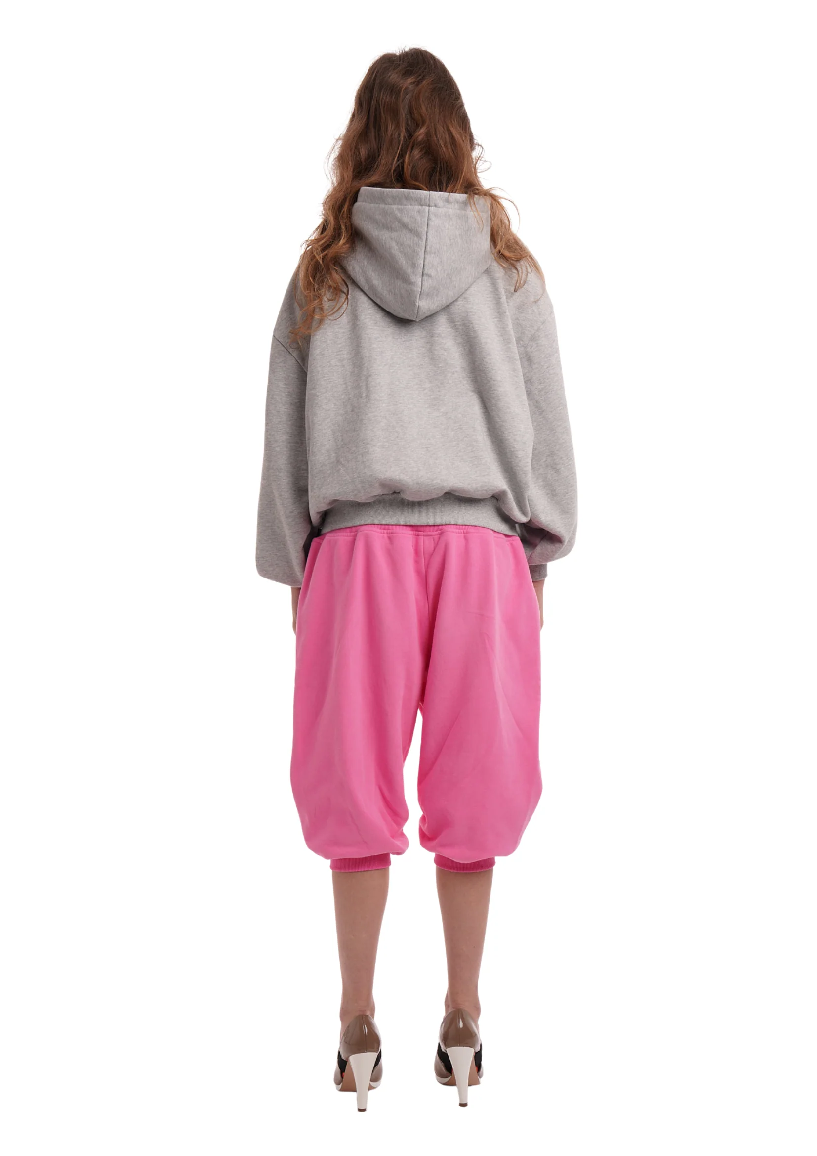 SWEATS SET CAPRIS IN WORN ROSIE PINK - Image 9