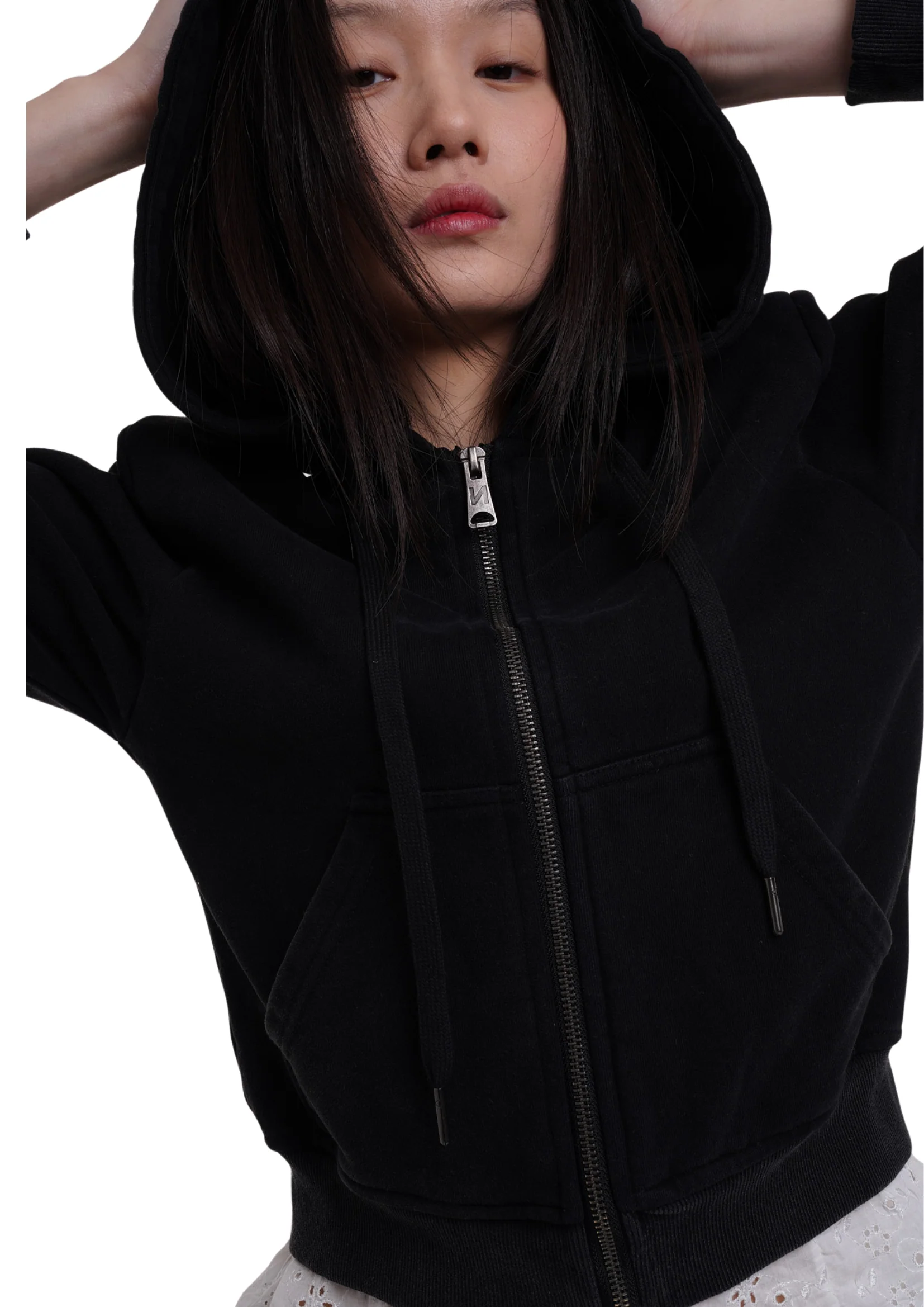 SWEATS SET HOODIE IN WORN BLACK - Image 5