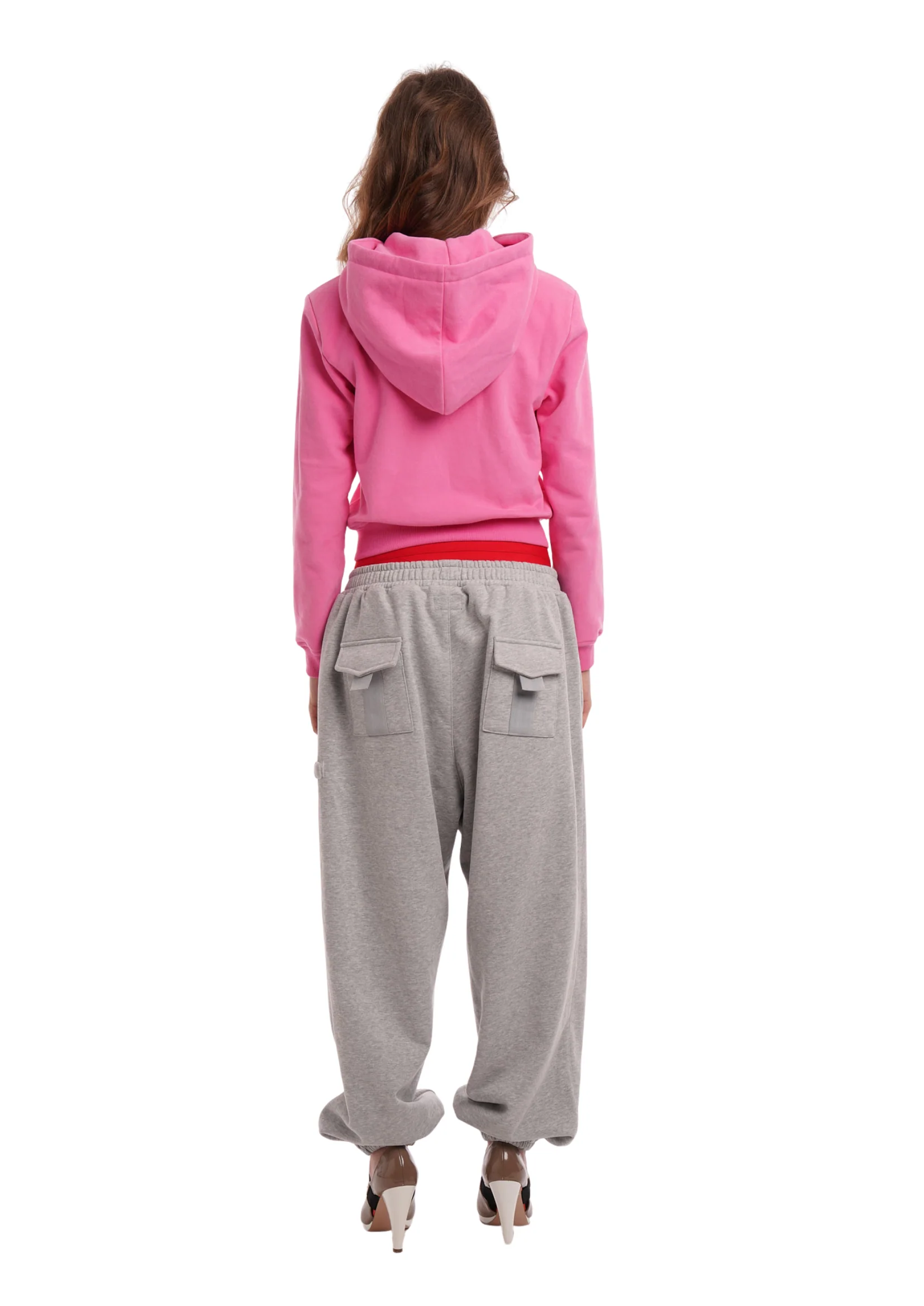 SWEATS SET HOODIE IN WORN ROSIE PINK - Image 5