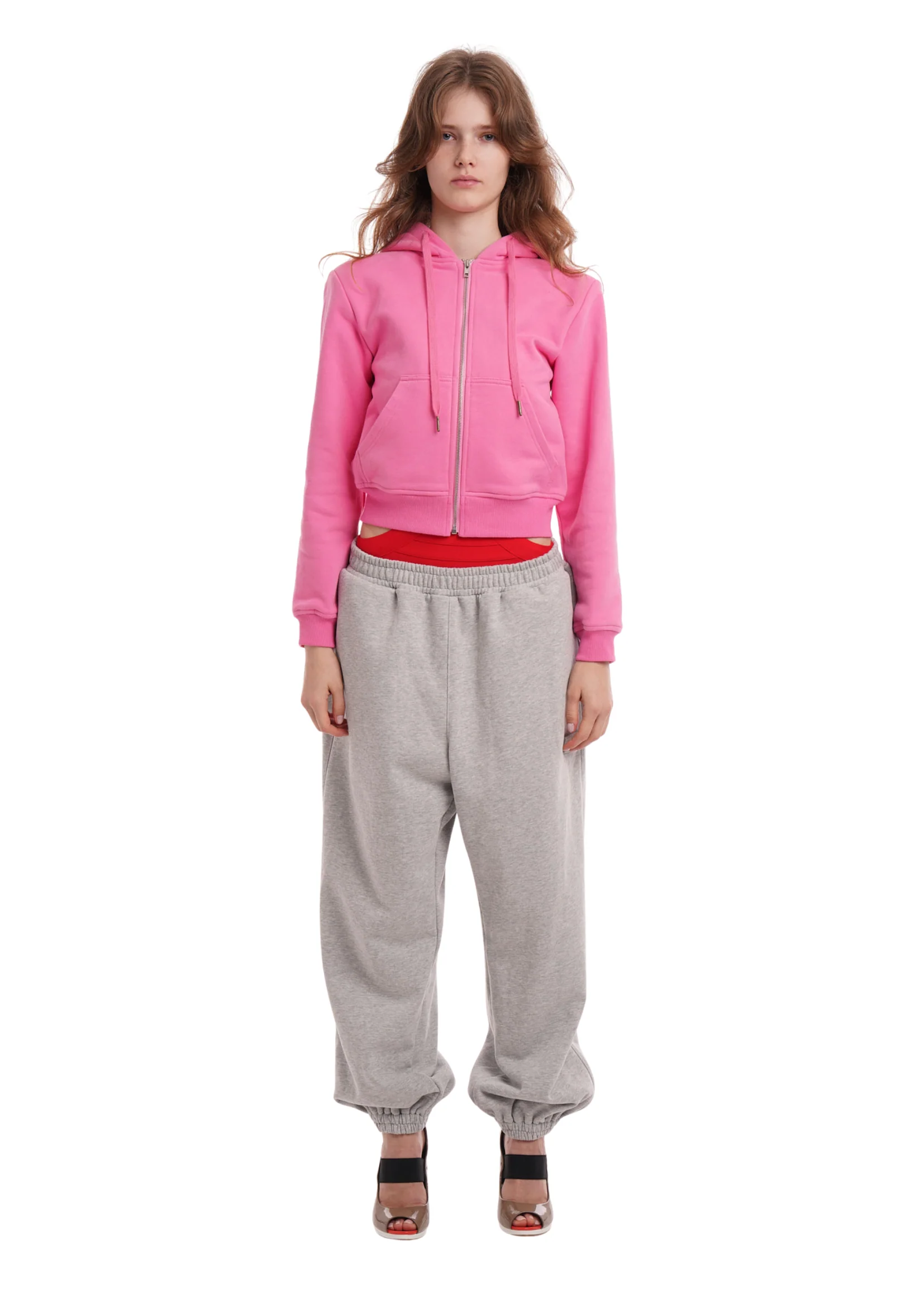 SWEATS SET HOODIE IN WORN ROSIE PINK - Image 6