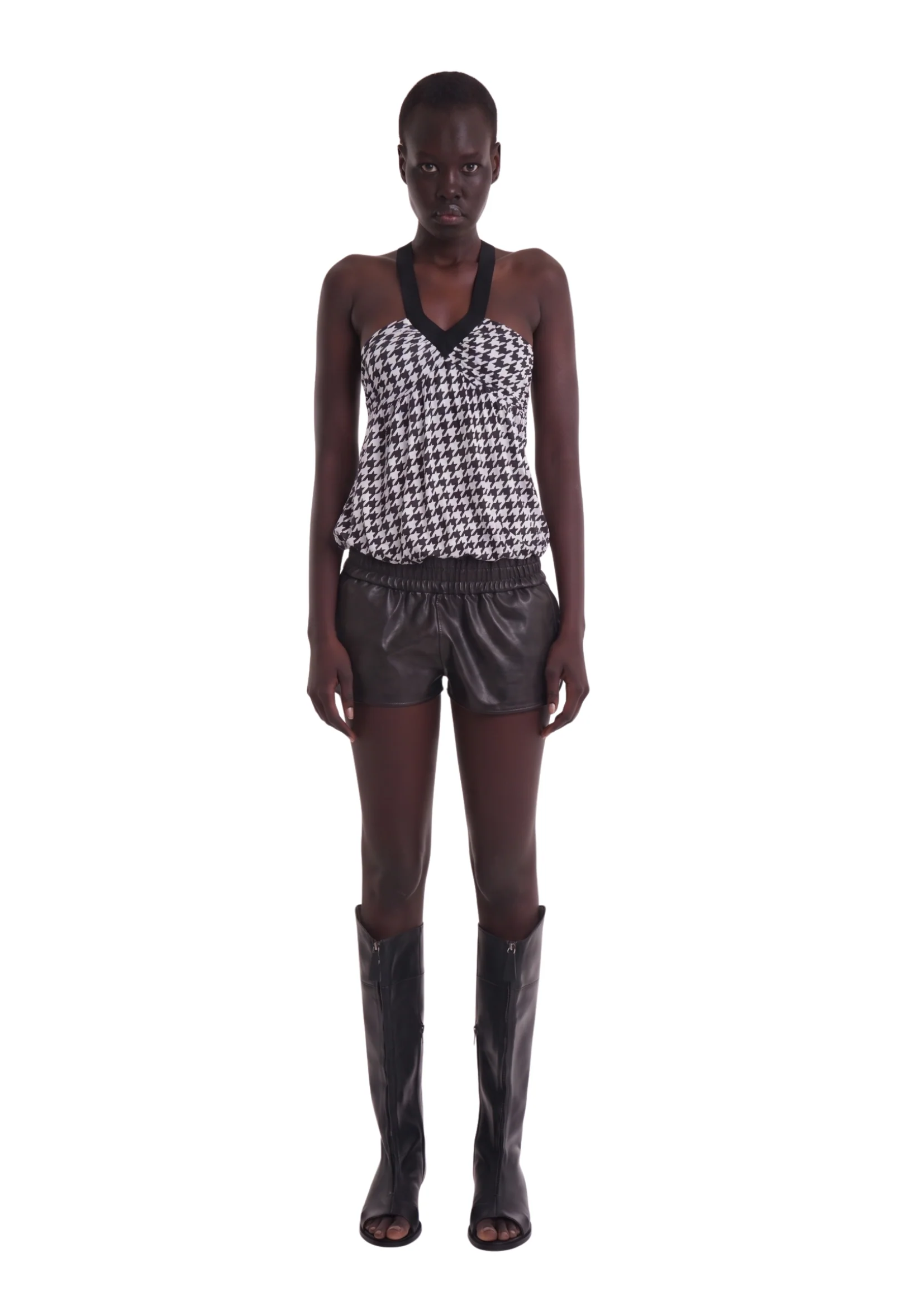 TESS TOP IN HOUNDSTOOTH - Image 3