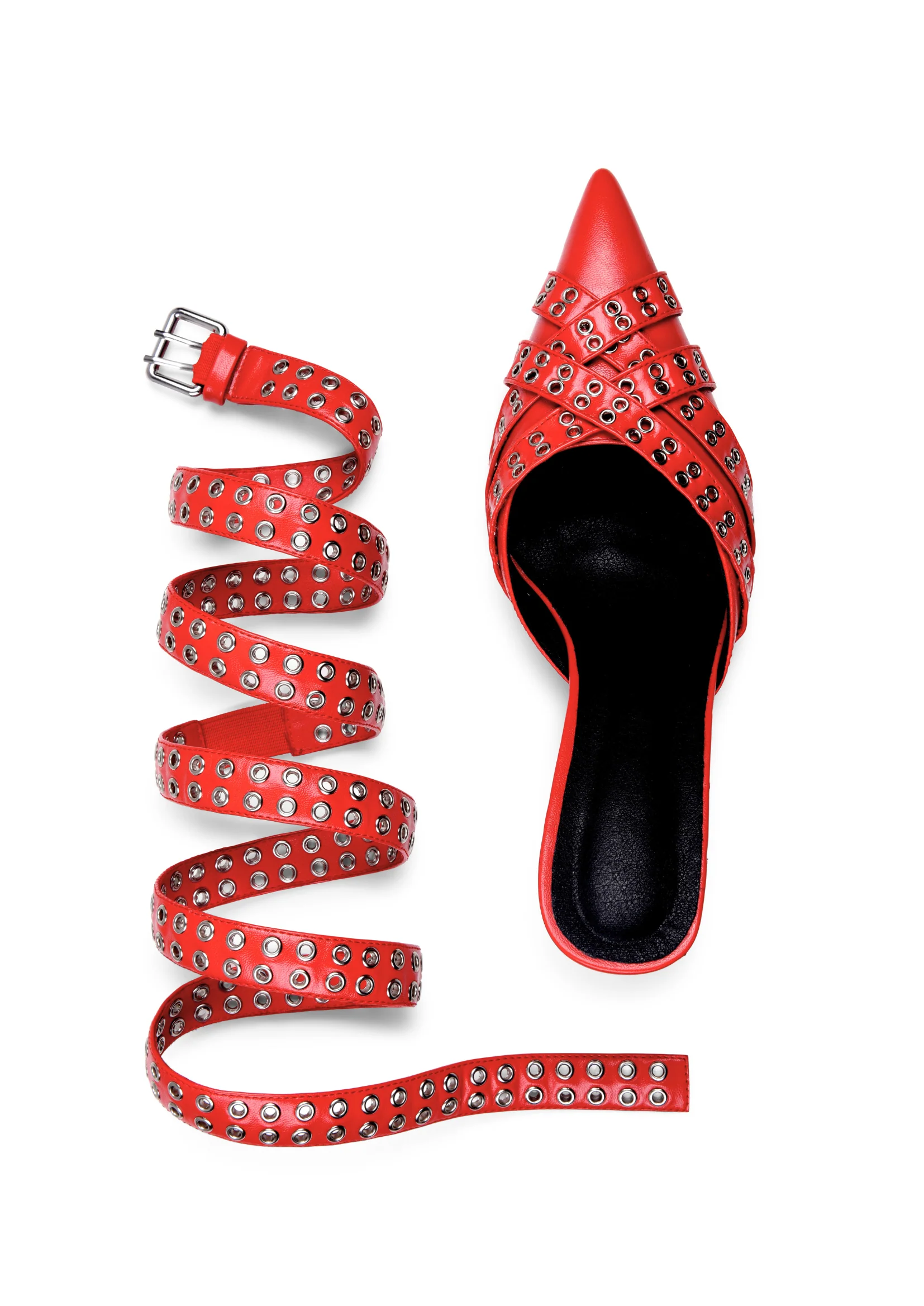 THE BRIGITTE HEELS IN RED - Image 2