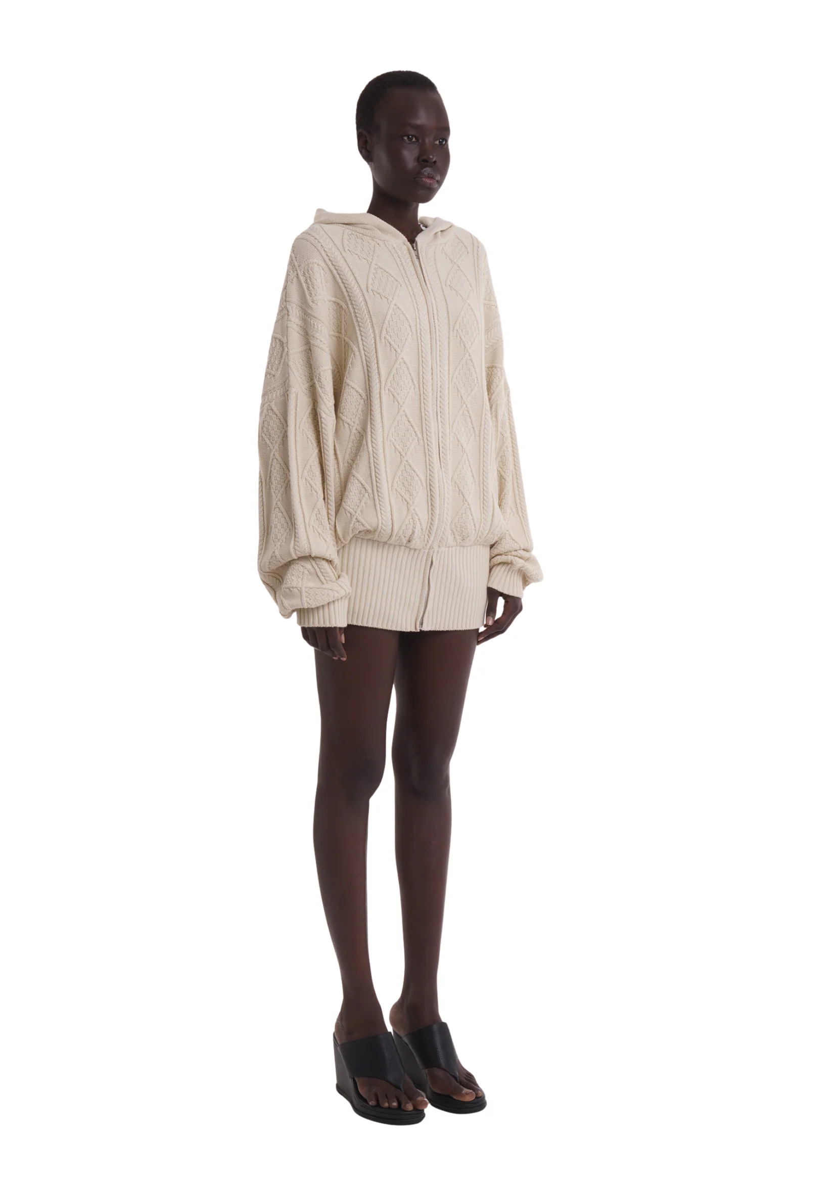THE CECE DRESS IN ECRU - Image 4