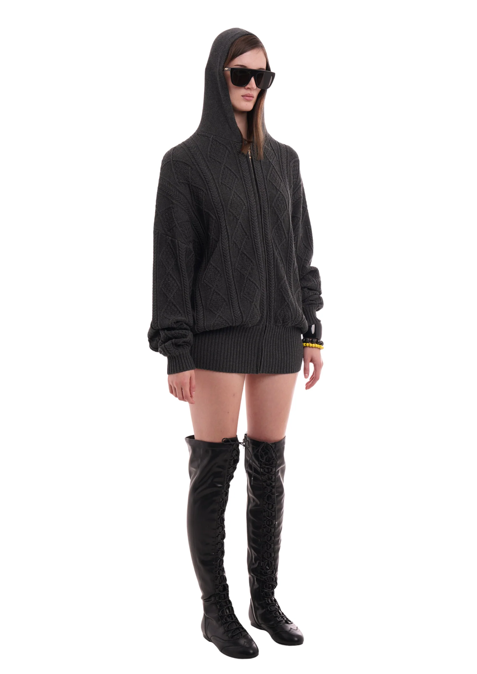 THE CECE DRESS IN WORN BLACK - Image 3