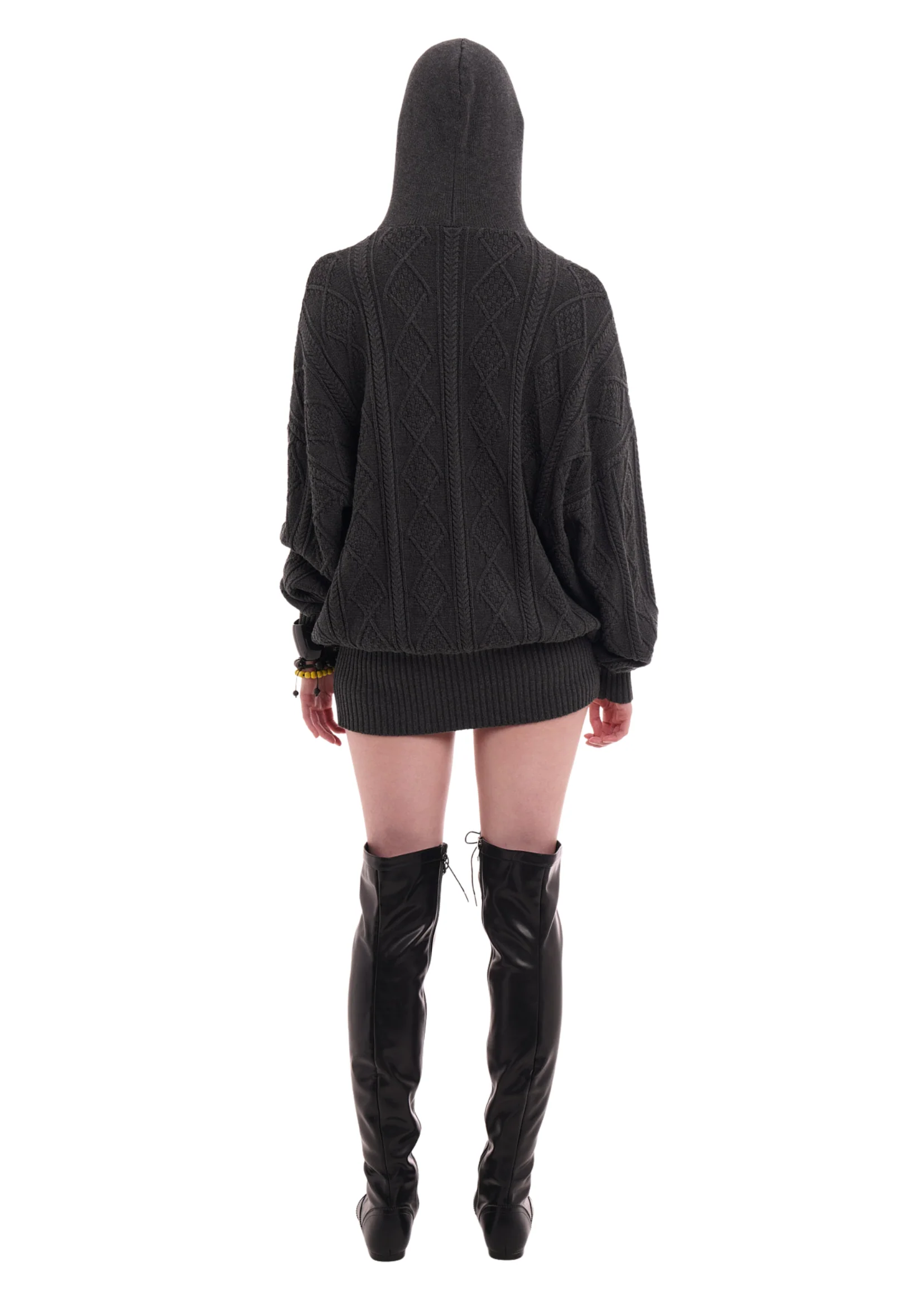 THE CECE DRESS IN WORN BLACK - Image 6