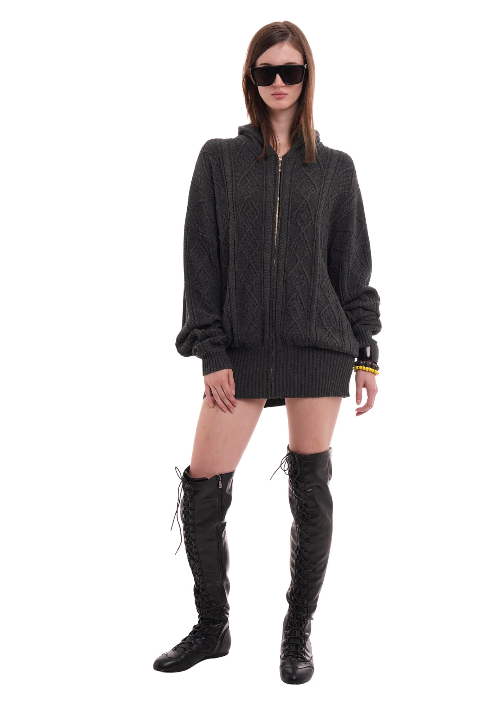 THE CECE DRESS IN WORN BLACK - Image 7