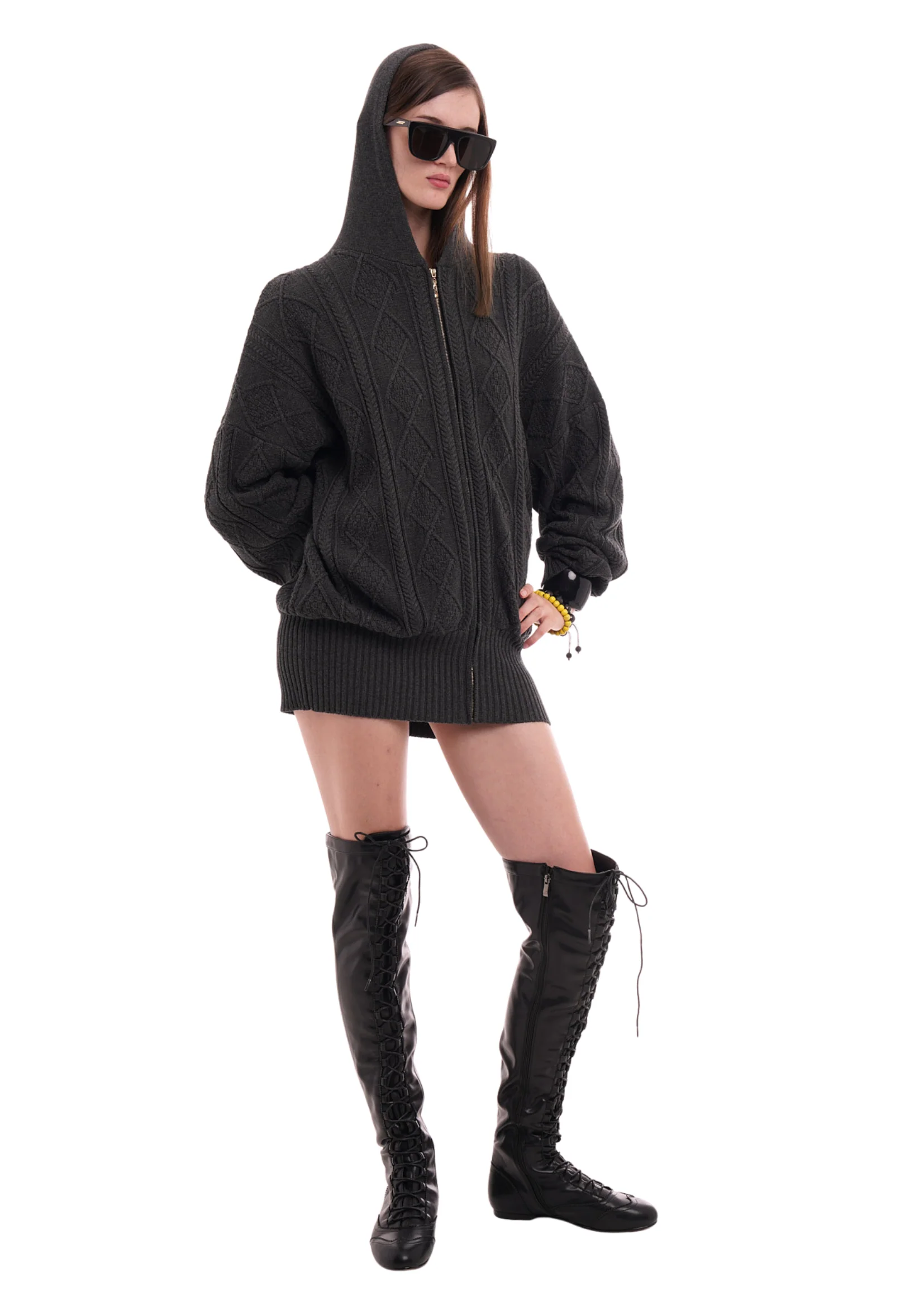 THE CECE DRESS IN WORN BLACK - Image 8