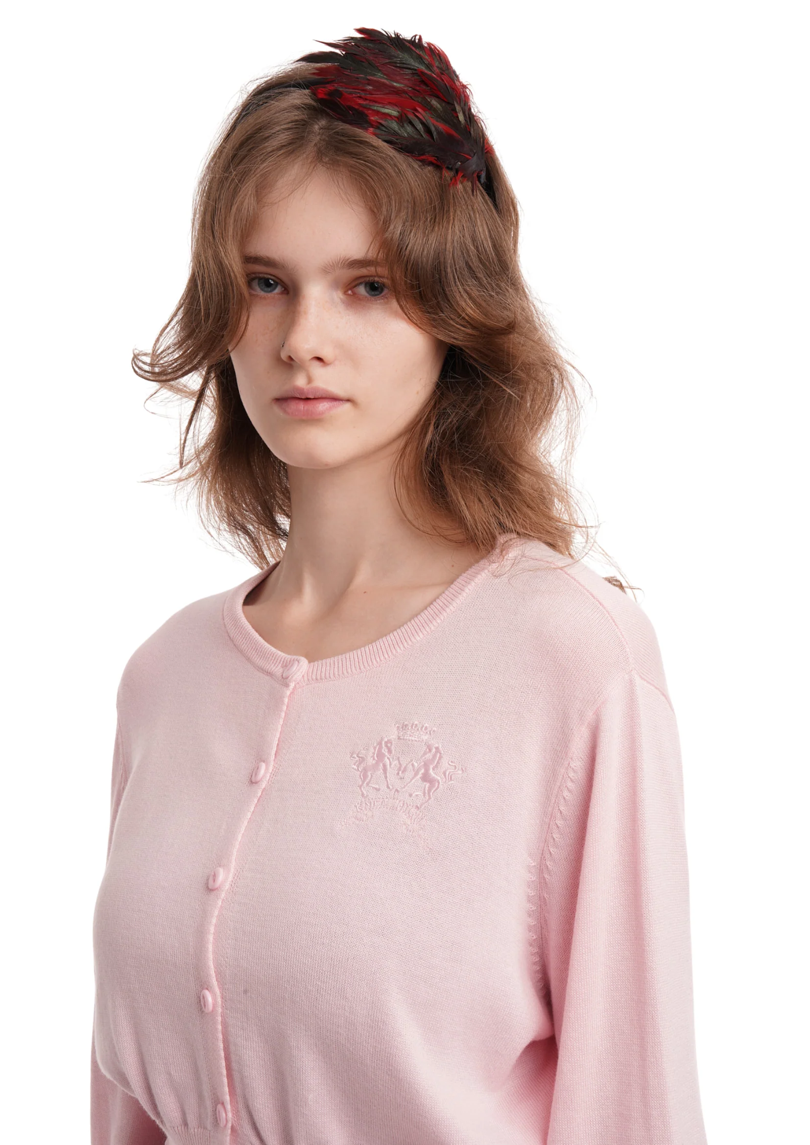 THE LONG BUBBLE CARDI IN BUBBLEGUM - Image 2