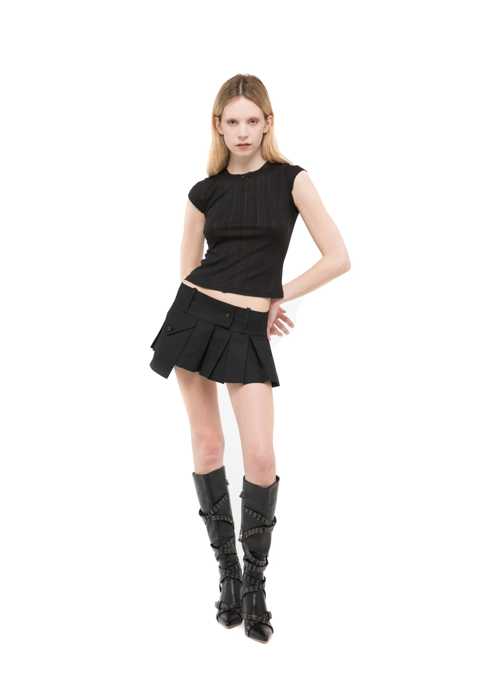 THE OVERPACKER SKIRT IN BLACK - Image 5