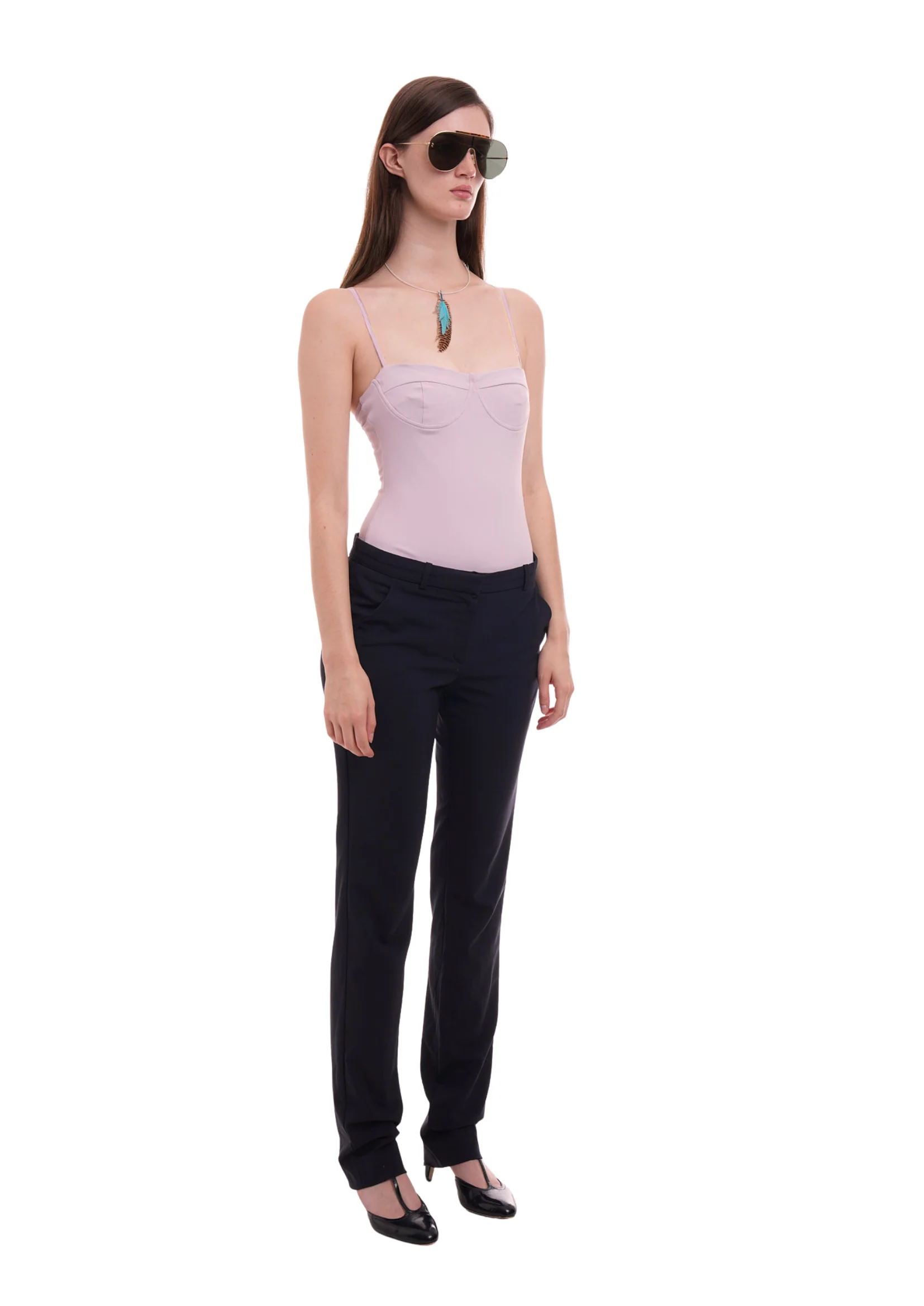 THE PLUNGE BODYSUIT IN LAVENDER - Image 2