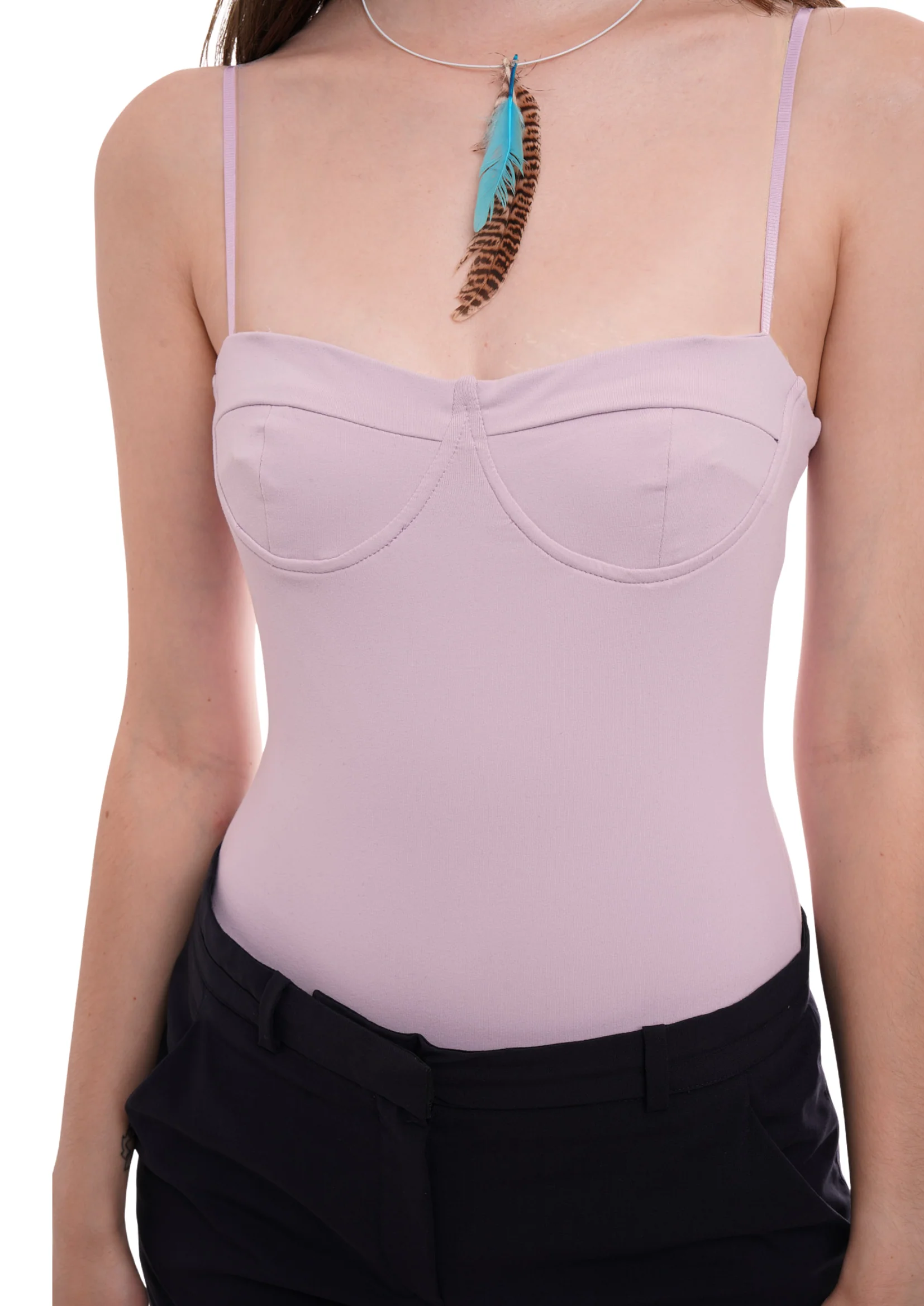 THE PLUNGE BODYSUIT IN LAVENDER - Image 4