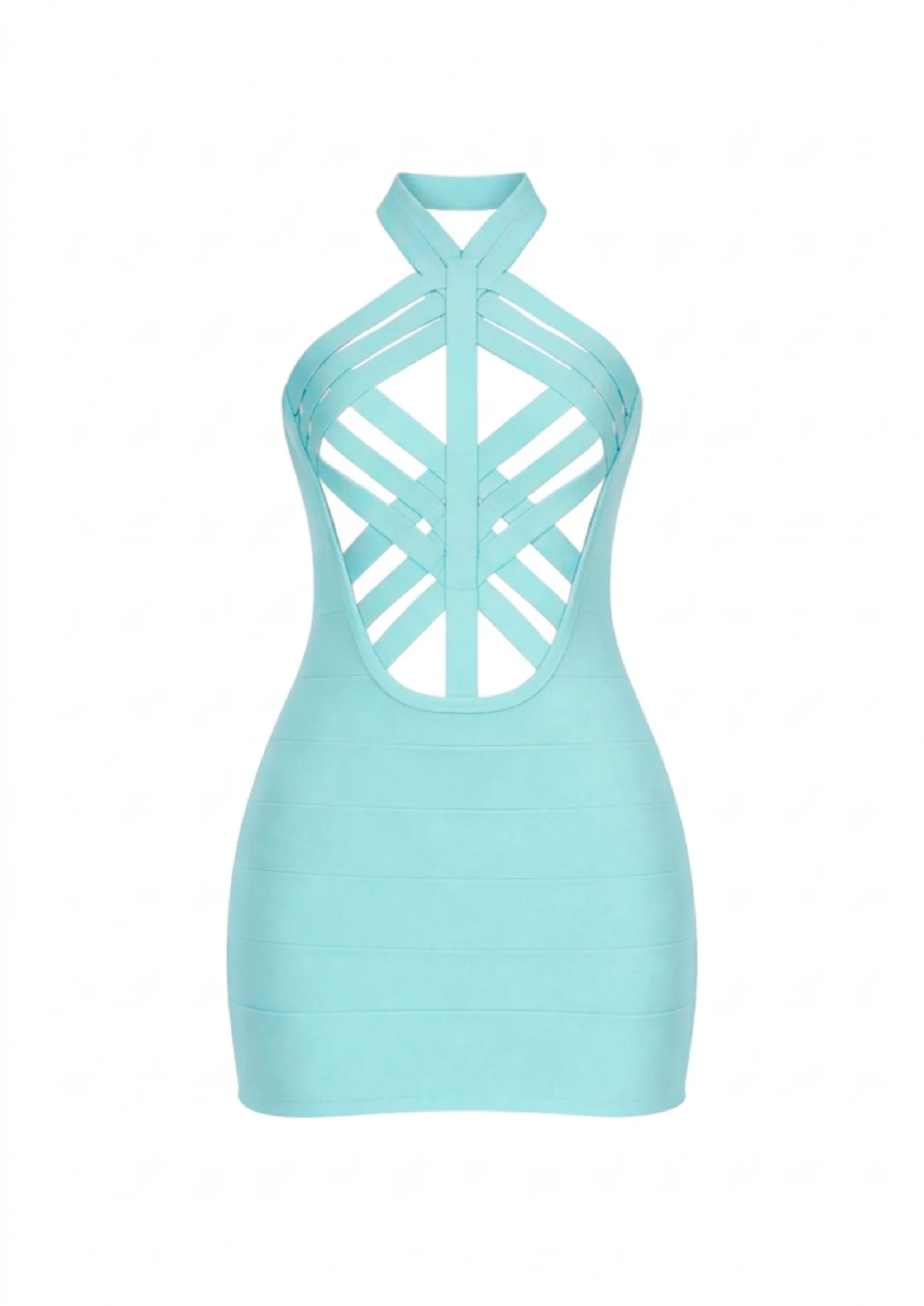 THE UNCOVER BANDAGE DRESS IN ICE - Image 7