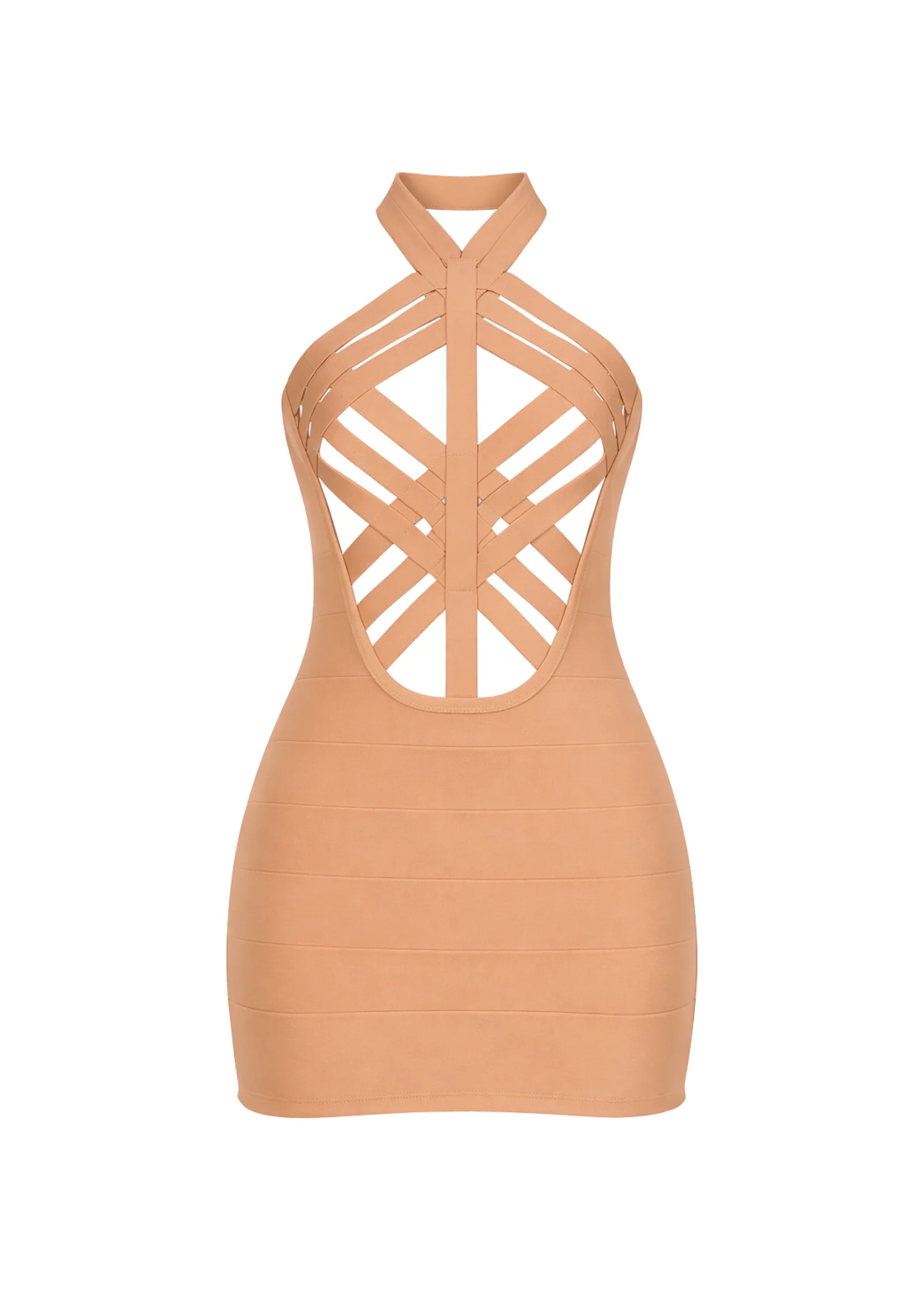 THE UNCOVER BANDAGE DRESS IN BARE - Image 6