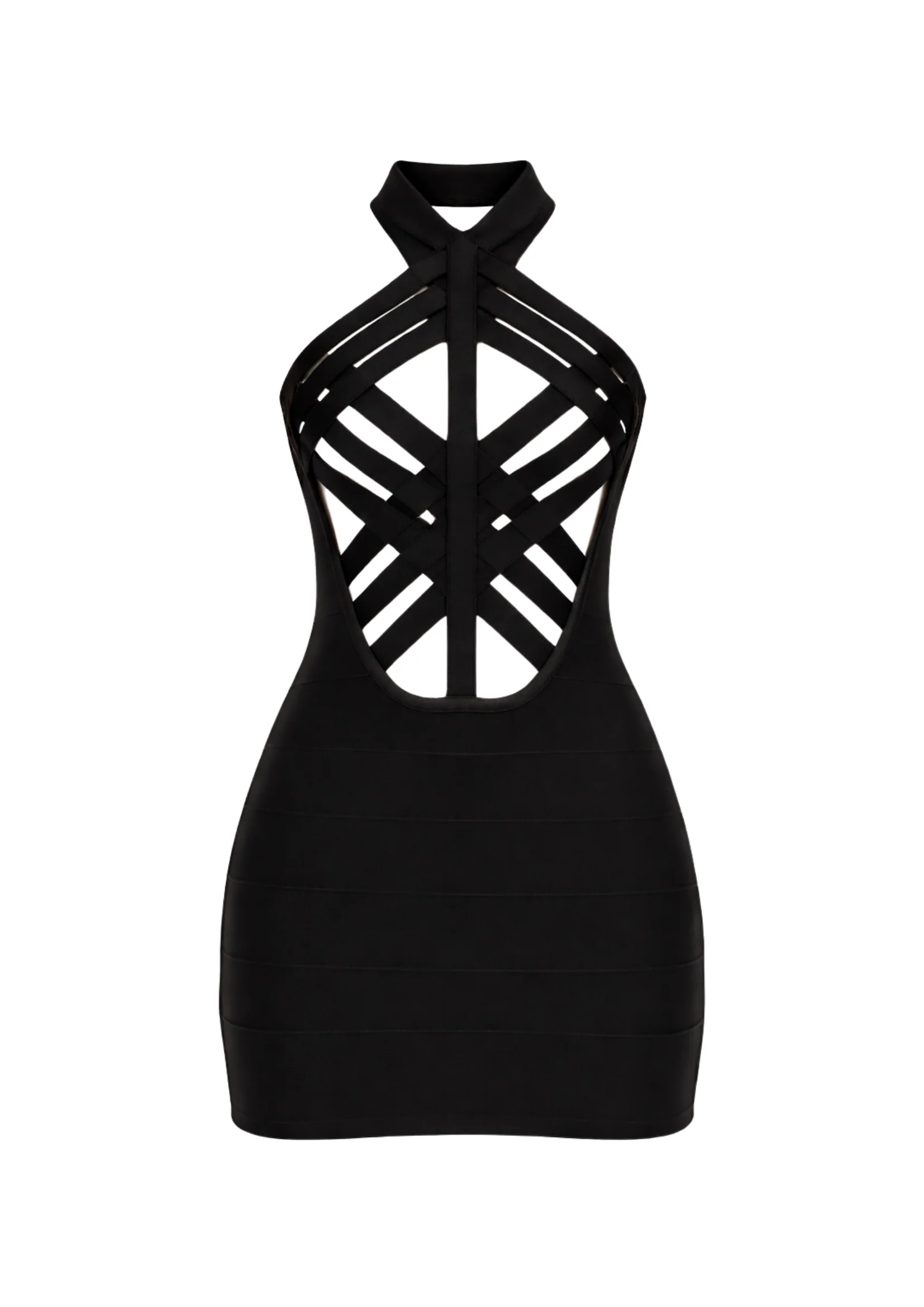 THE UNCOVER BANDAGE DRESS IN BLACK - Image 7