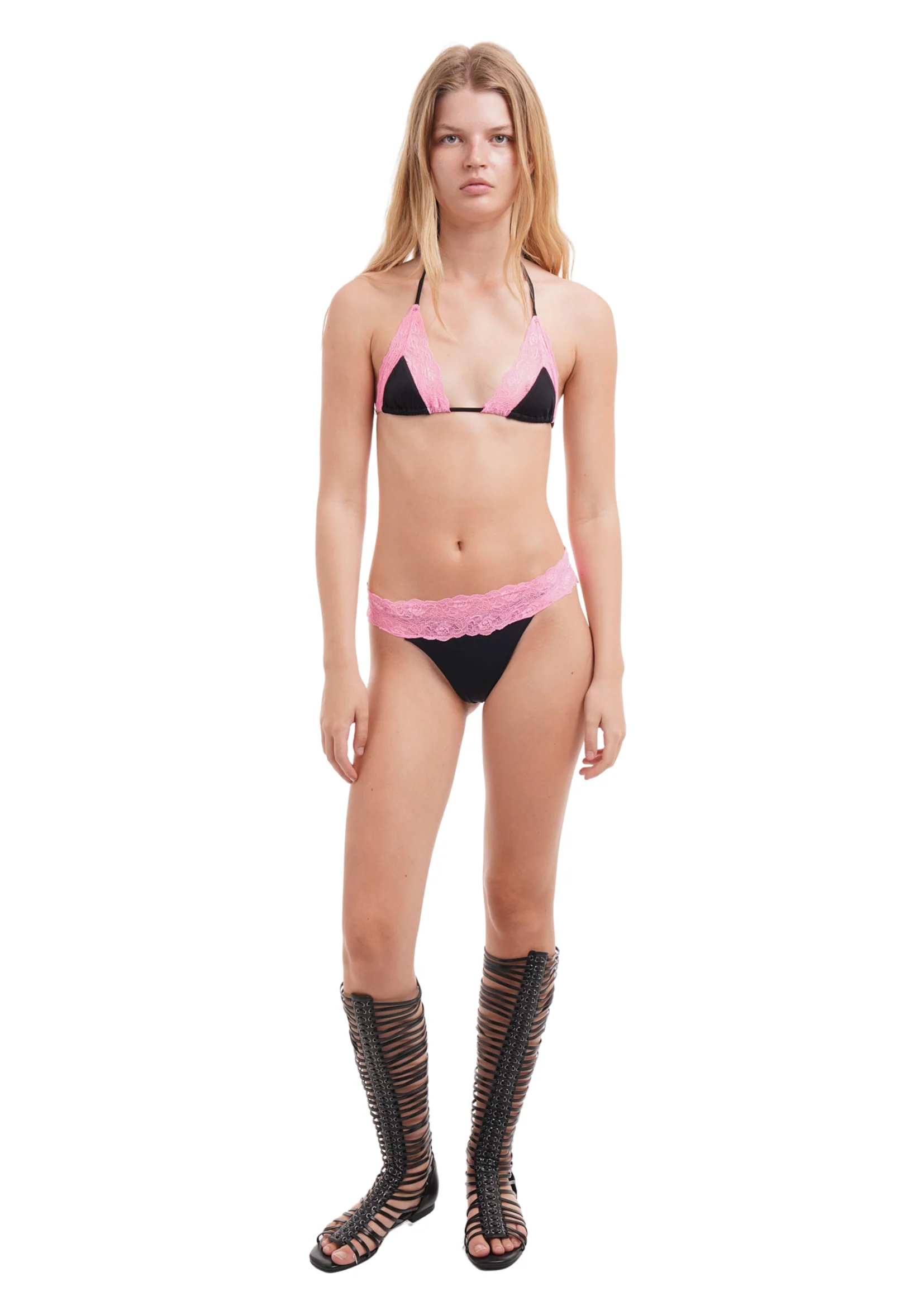 THICK LACE BIKINI IN PINK - Image 6