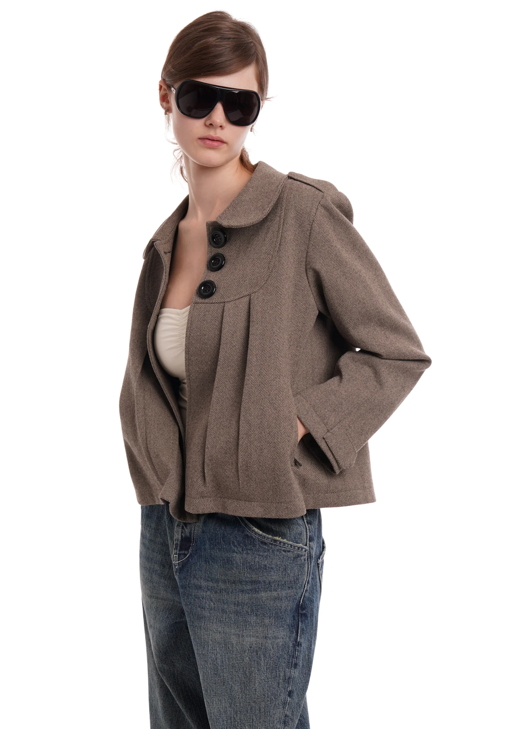 TILLY JACKET IN BROWN - Image 4