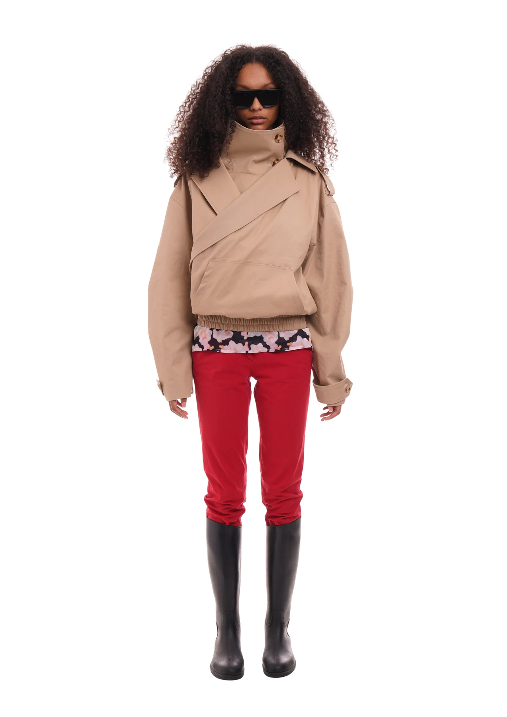 TRENCH PULL OVER IN CAMEL - Image 4