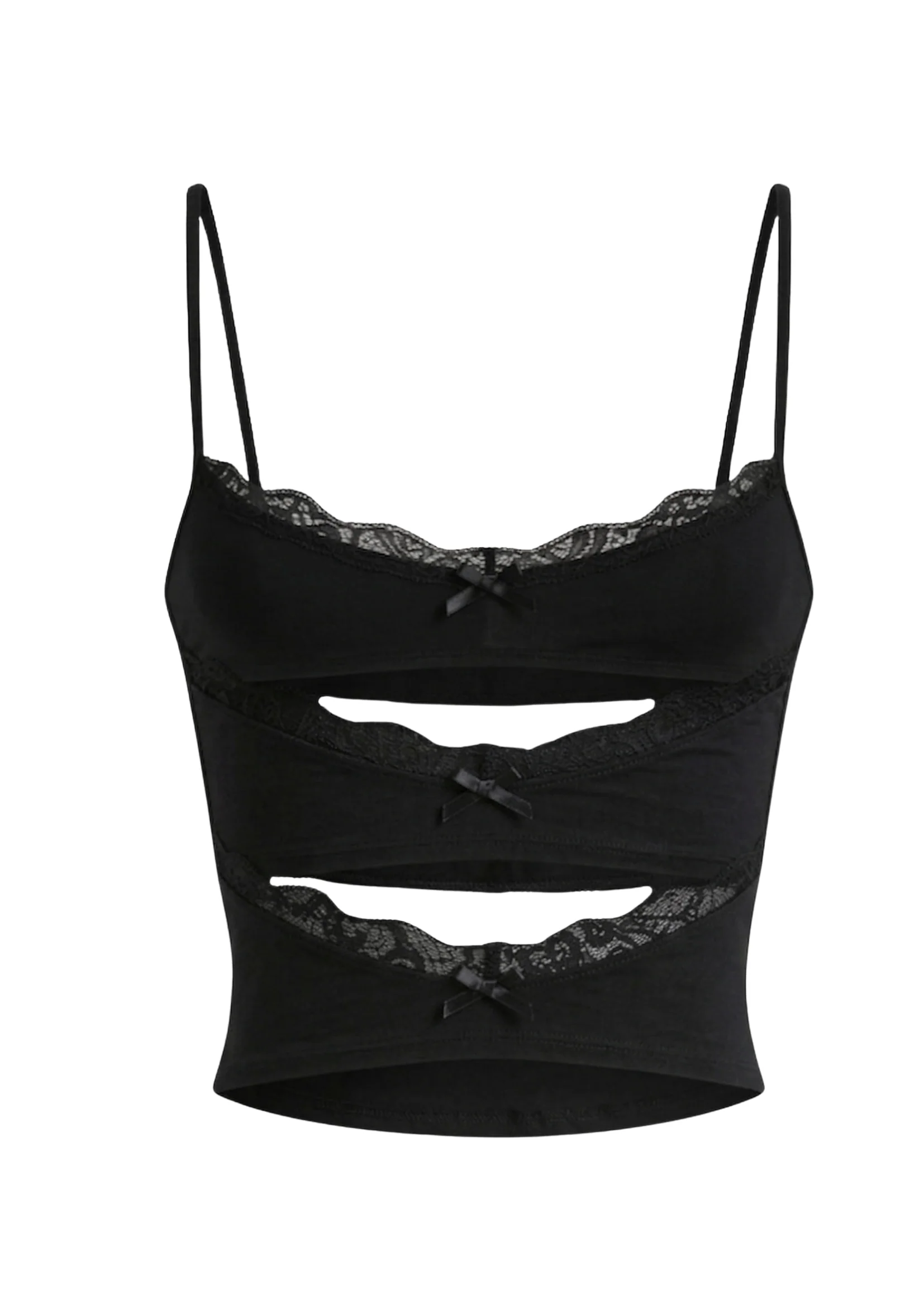 TRIPLE LAYERED BRA IN BLACK - Image 5