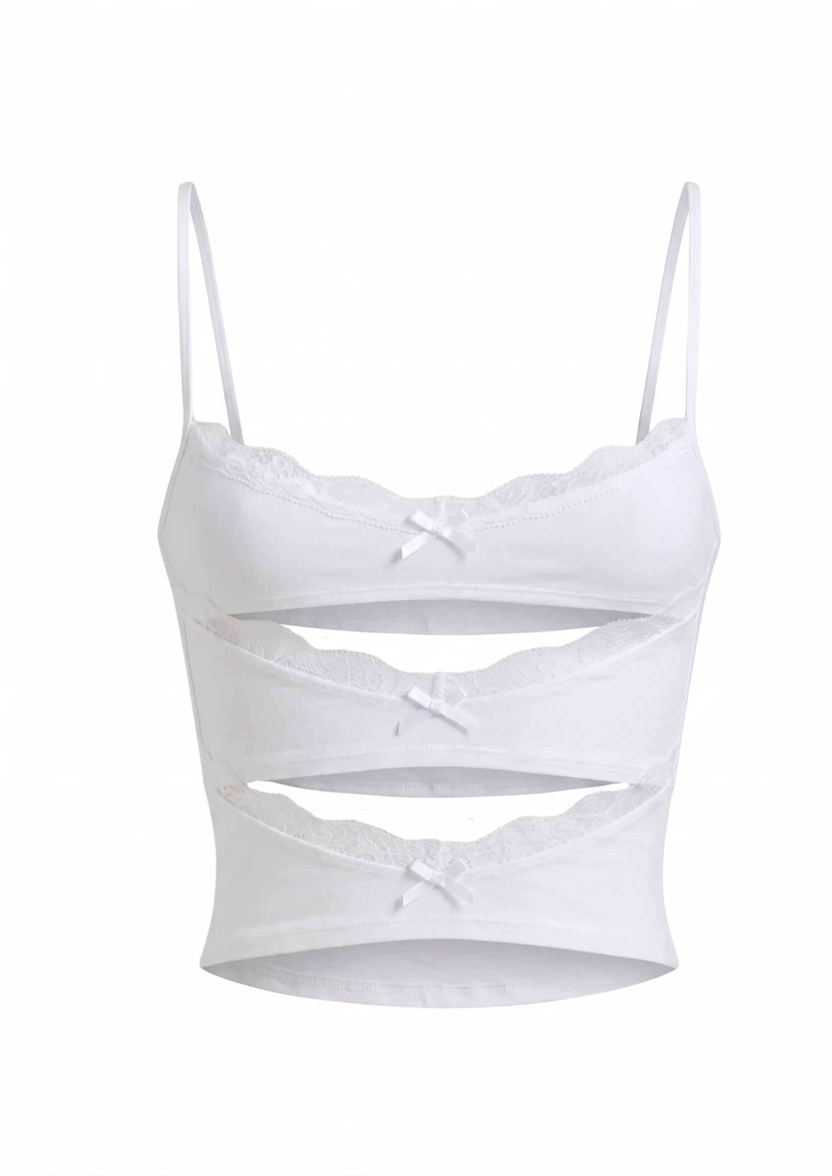 TRIPLE LAYERED BRA IN WHITE - Image 6