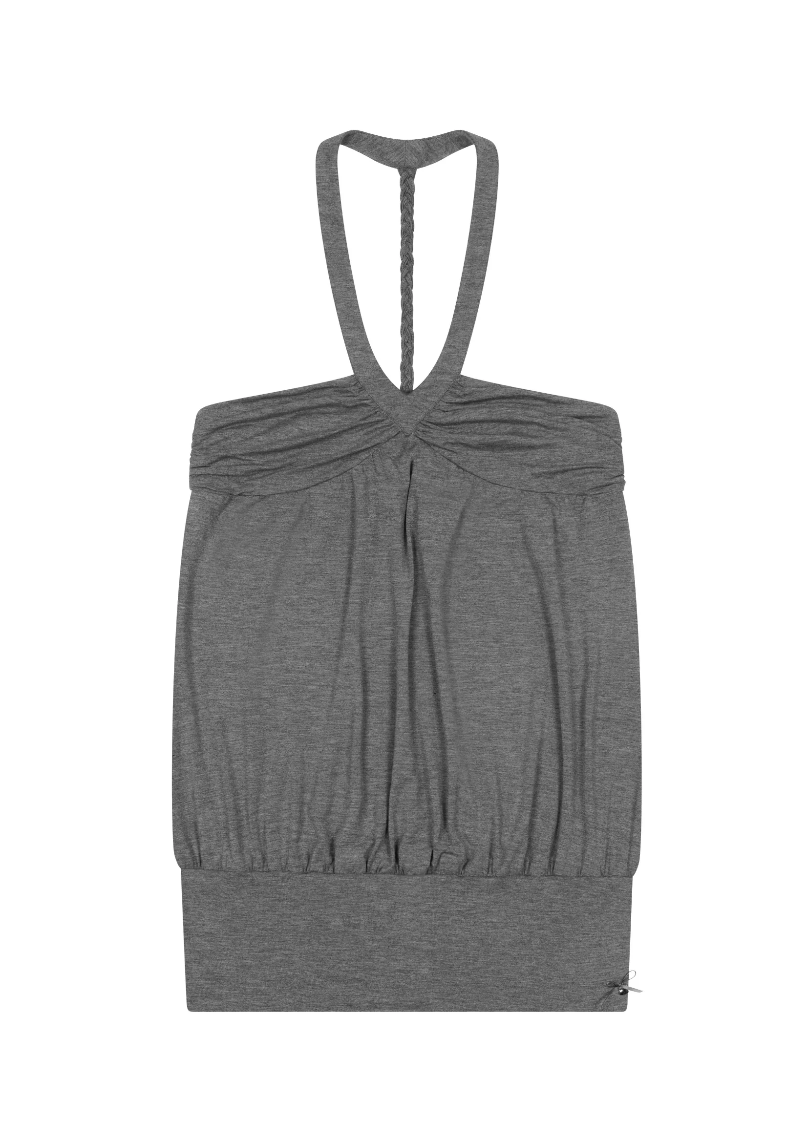 TWIST DRESS IN MID GREY - Image 7