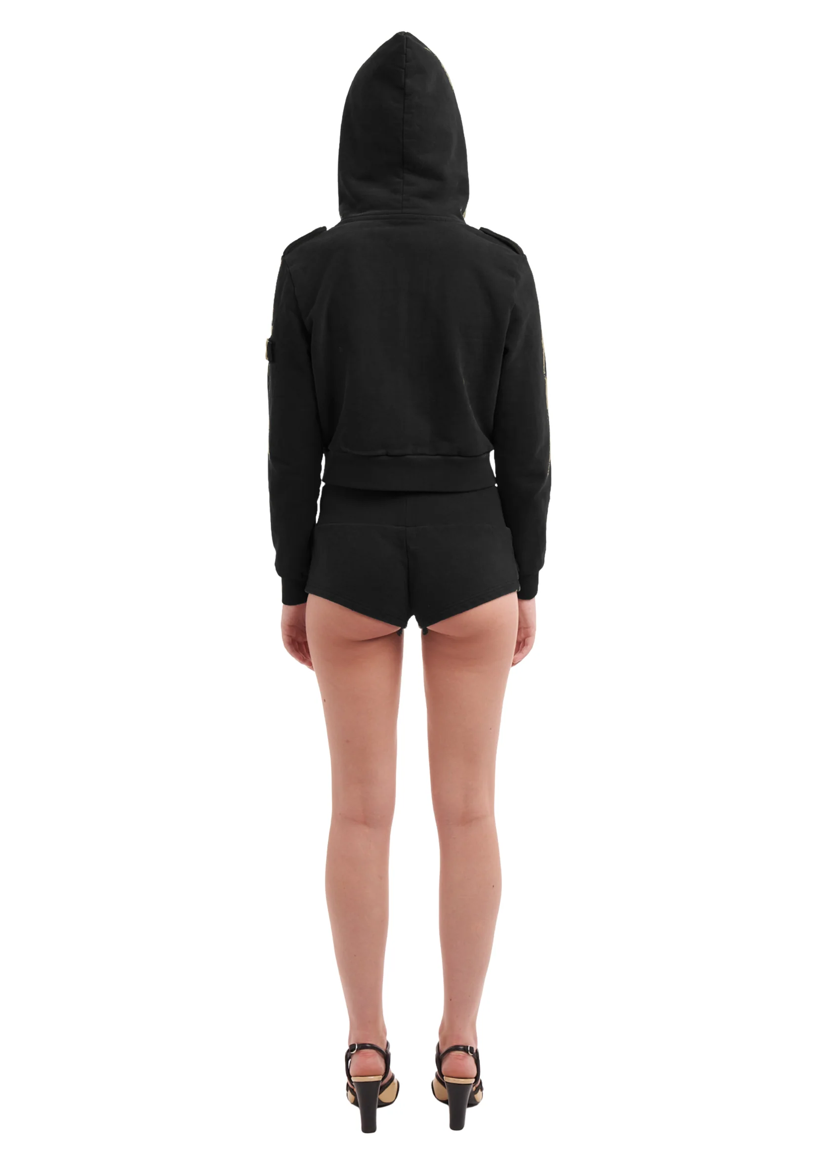 UTILITY BOOTY SHORTS IN BLACK - Image 5