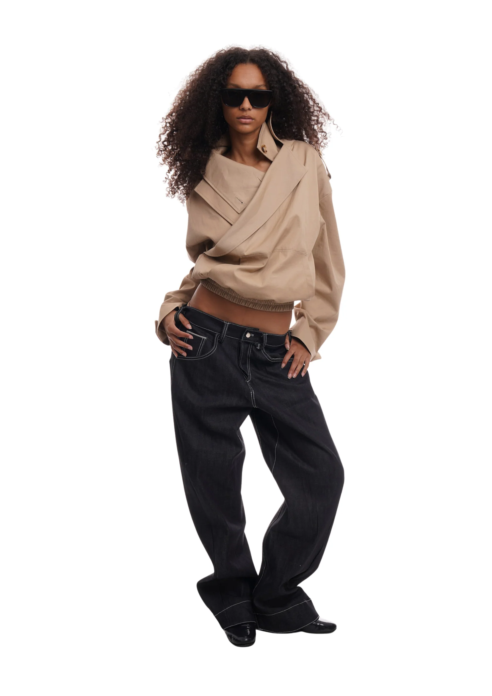 CONVEX LOW WAIST JEANS IN INDIGO - Image 3