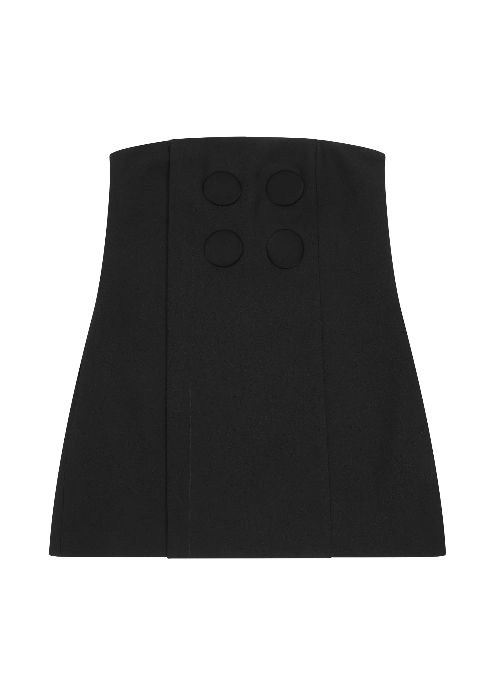 WRAP BUTTON UP DRESS IN BLACK - Image 2